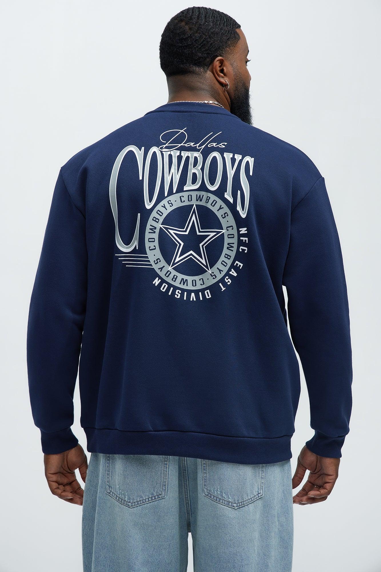 Cowboys Crew Neck Sweatshirt - Navy Male Product Image