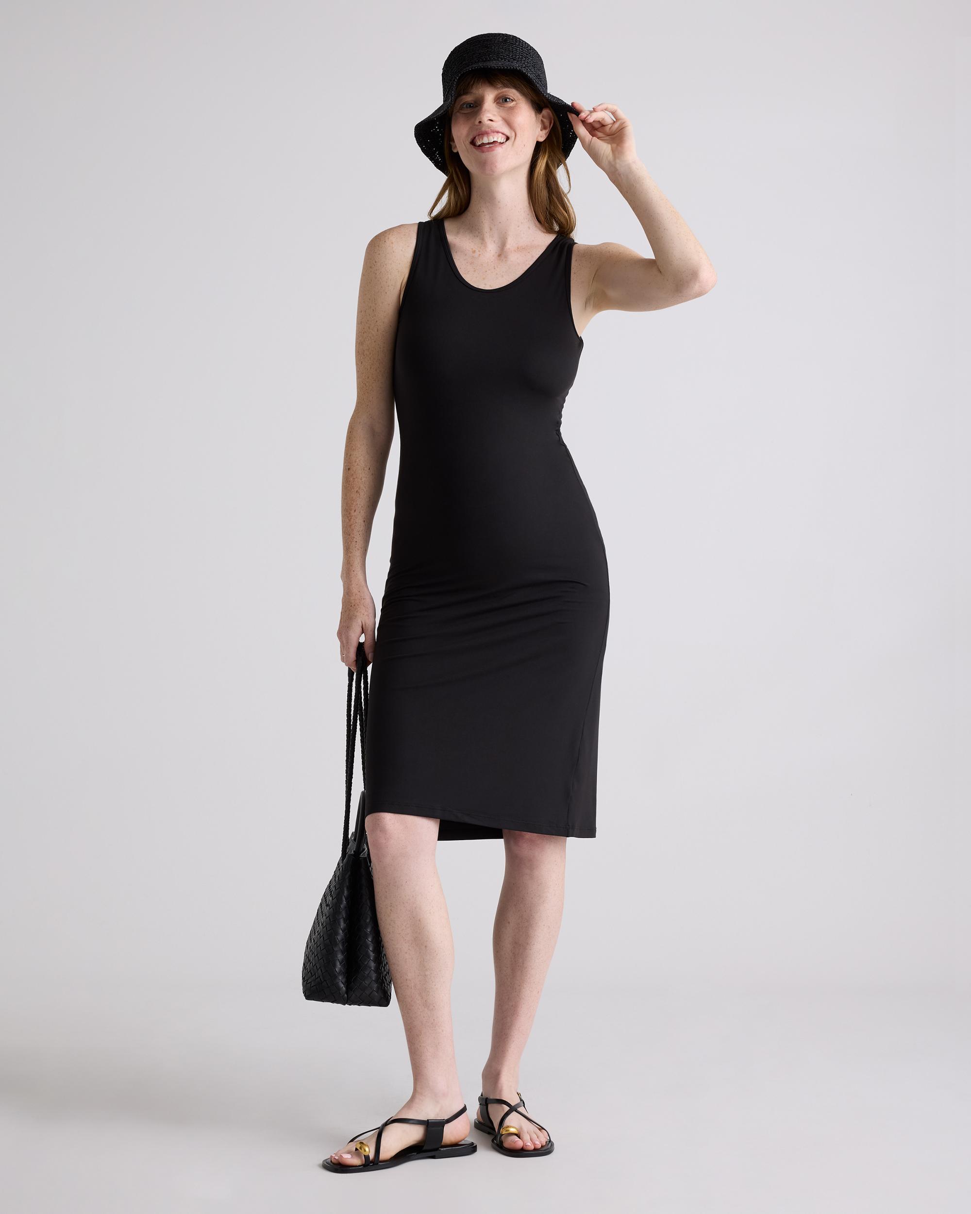 Quince | Women's Recycled Knit Maternity Tank Top Midi Dress Size XS, Recycled Polyester Product Image