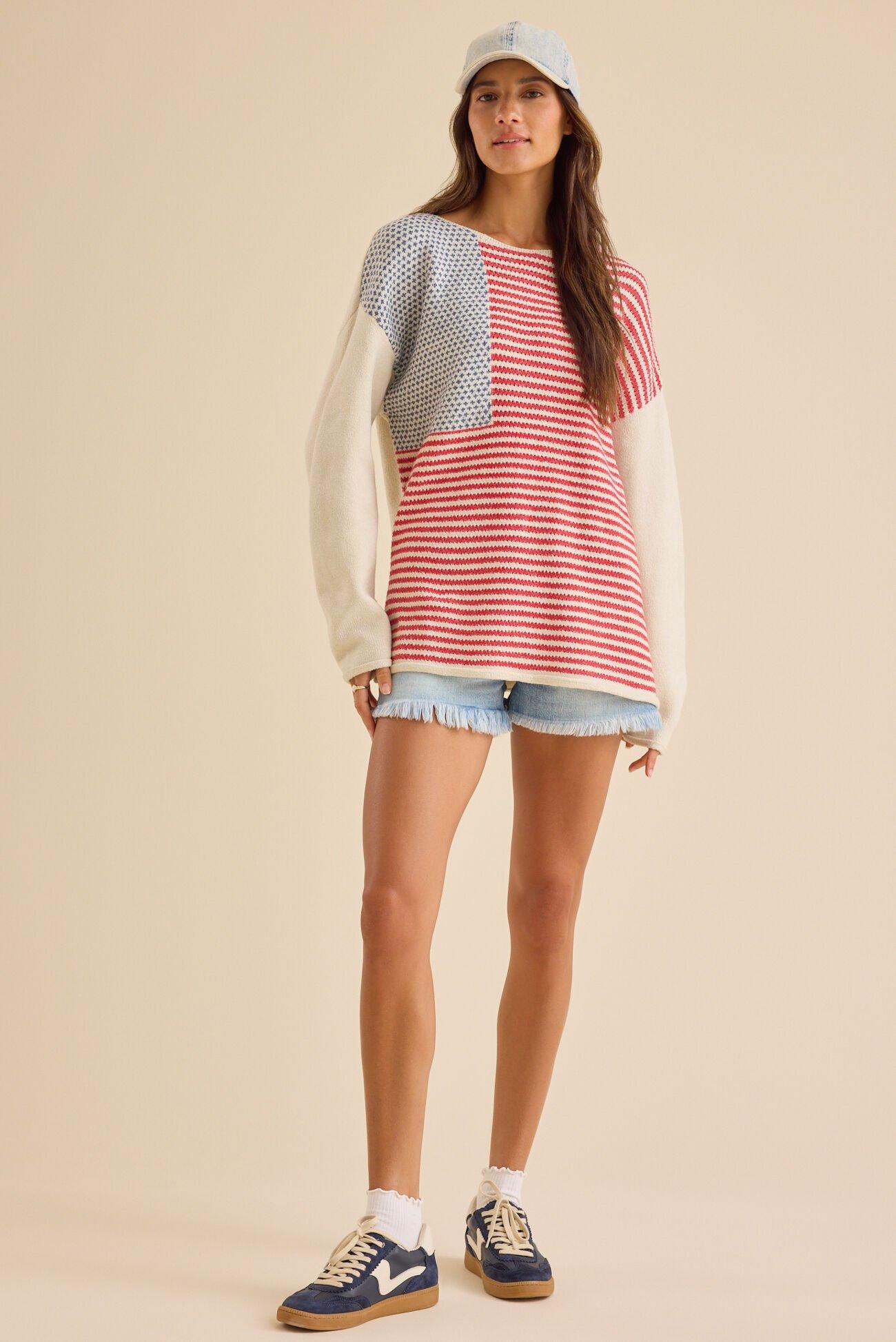 Americana Oversized Sweater Product Image