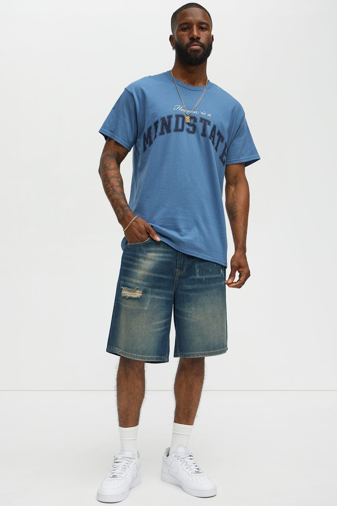Heaven Is A Mindstate Short Sleeve Tee - Indigo Product Image