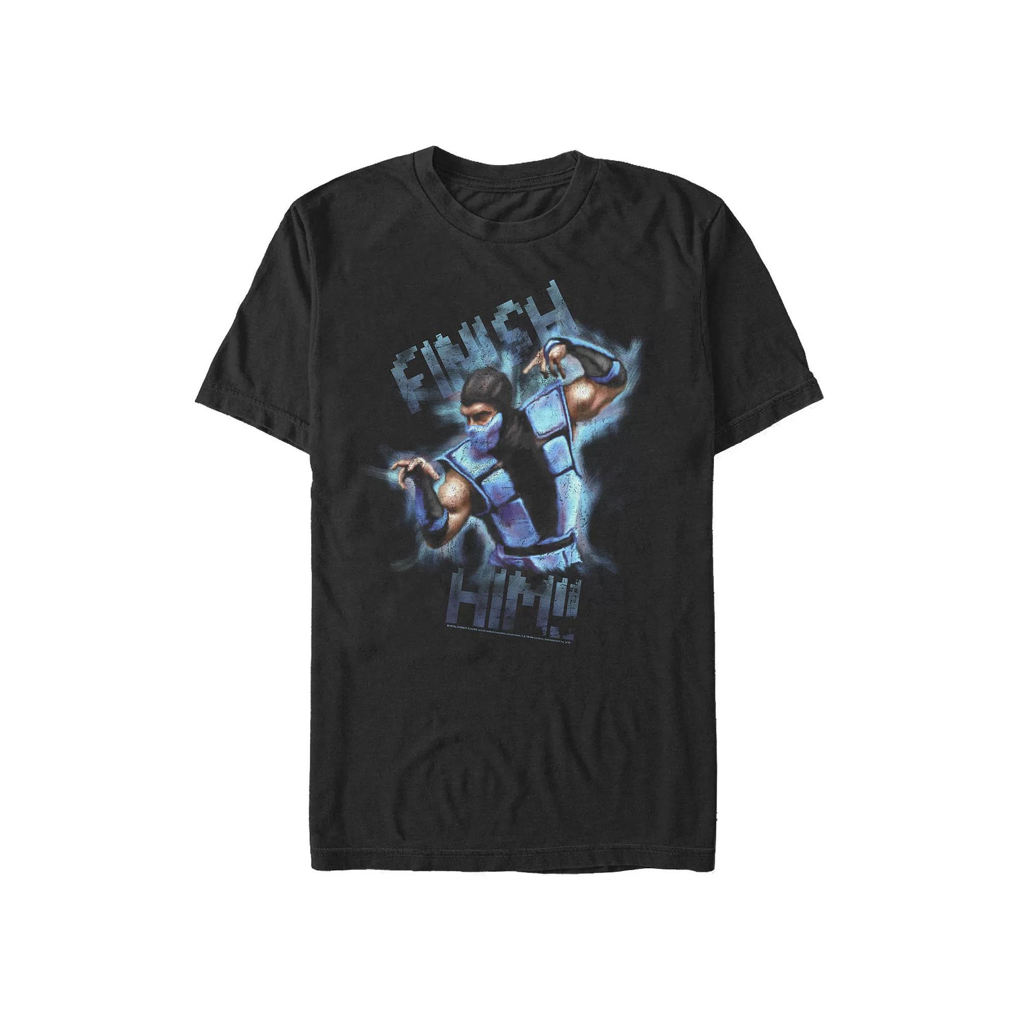 Men's Mortal Kombat Finish Him Graphic Tee, Size: Large, Black Product Image