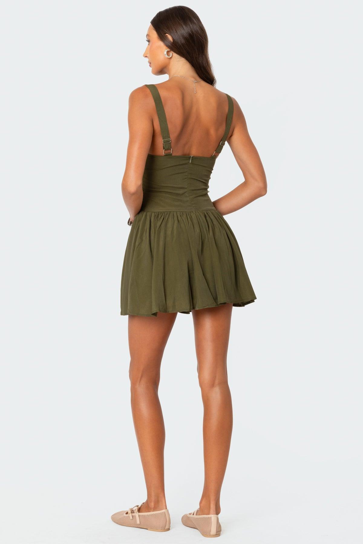 Drop Waist Smocked Mini Dress Product Image