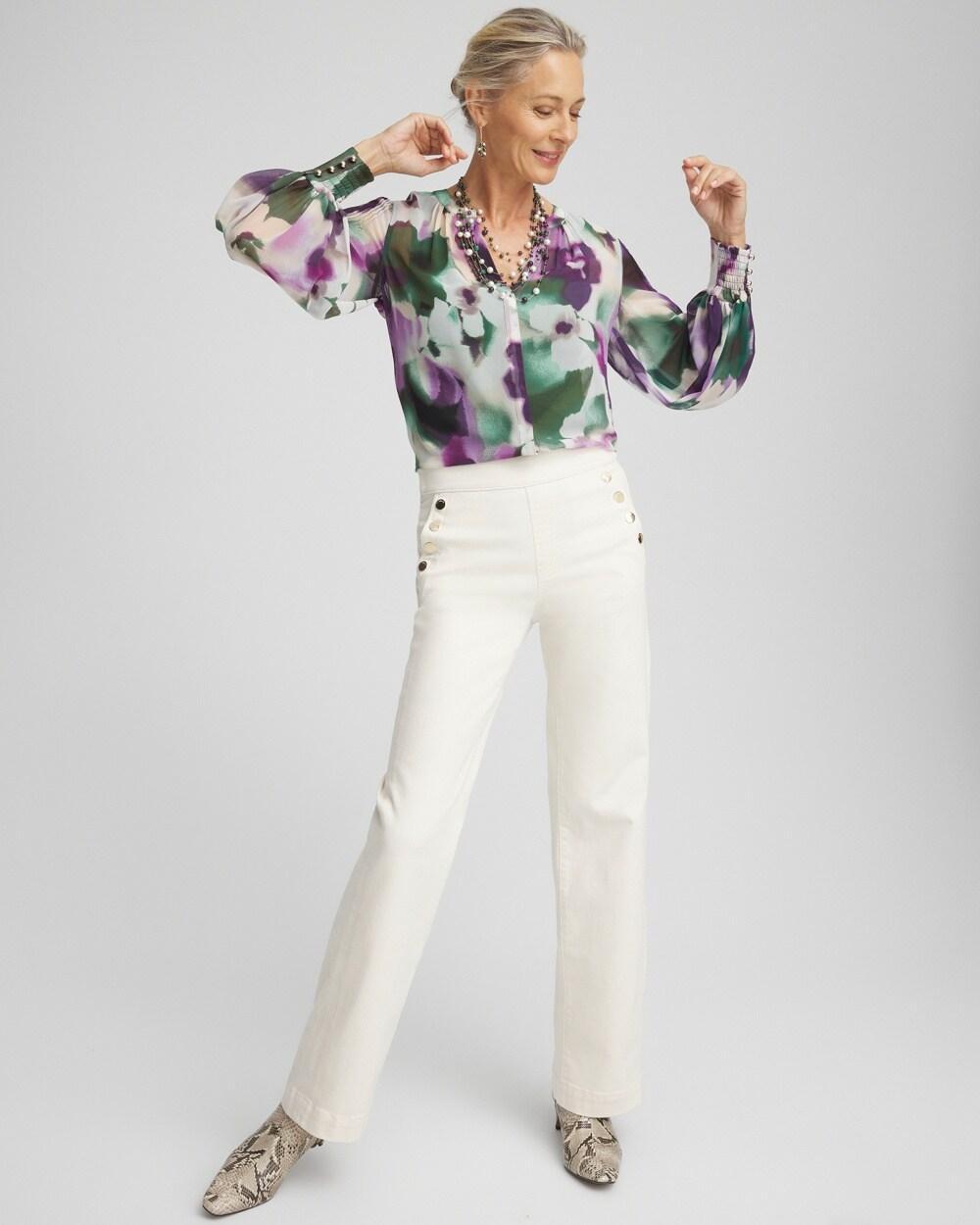 Bloom Pintuck Sleeve Blouse Product Image