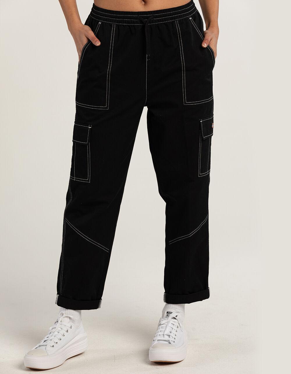 DICKIES Womens Cargo Pants - BLACK Product Image