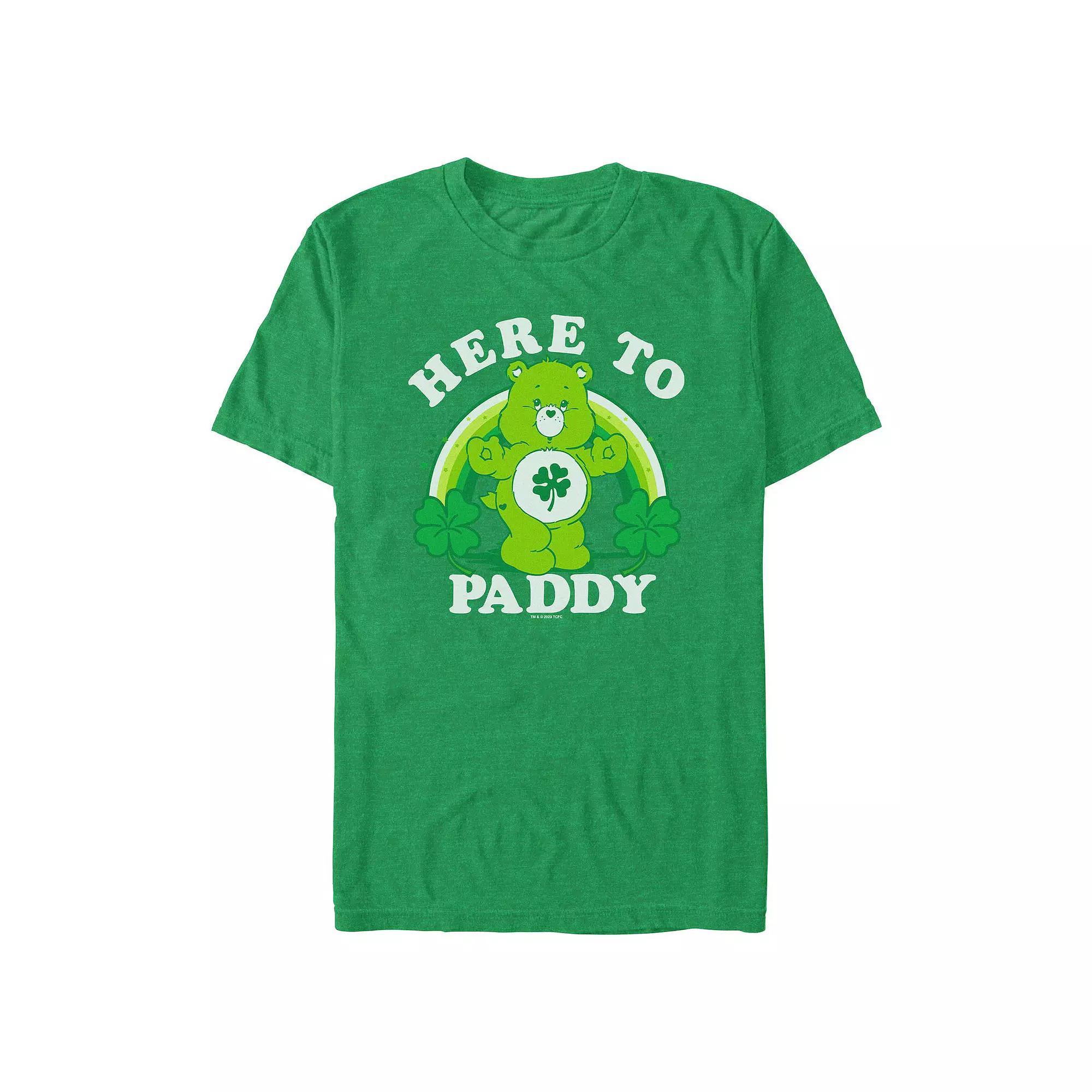Big & Tall Here To Paddy Graphic Tee, Men's, Size: 4XL, Kelly Grey Product Image