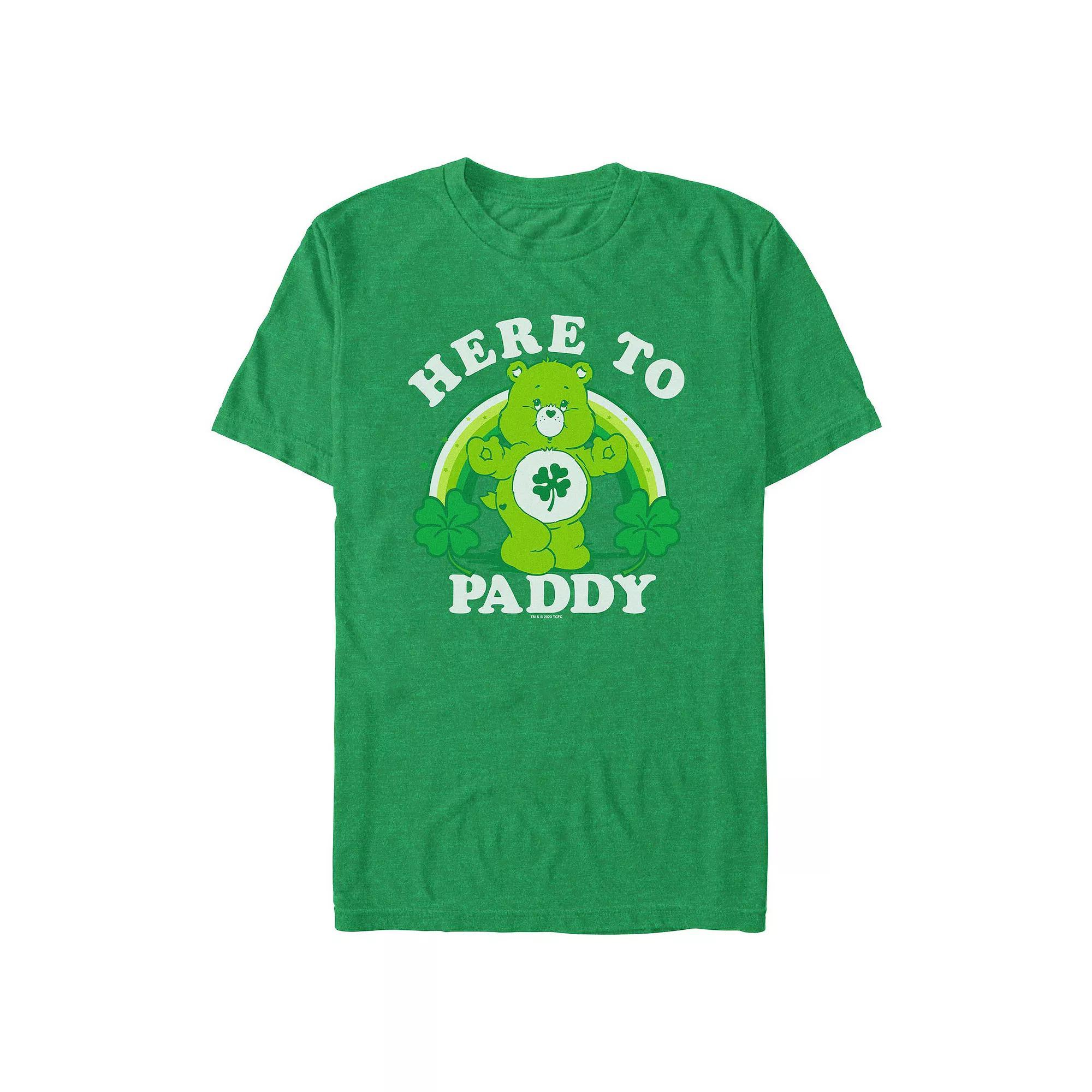 Big & Tall Here To Paddy Graphic Tee, Men's, Size: 4XL, Kelly Grey Product Image