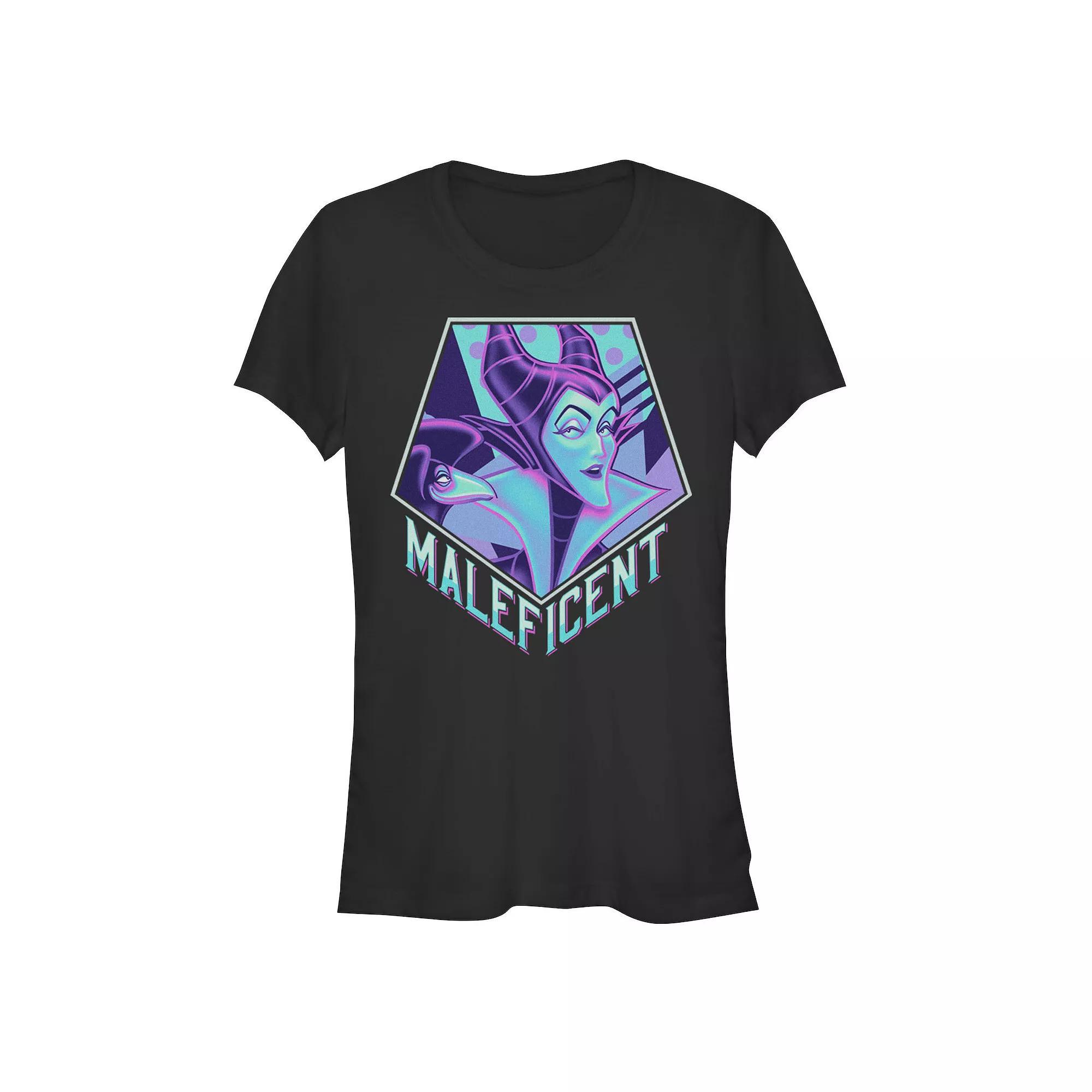 Disney Villains Brewing Spells Juniors' Fitted Graphic Tee, Girl's, Size: Small, Black Product Image