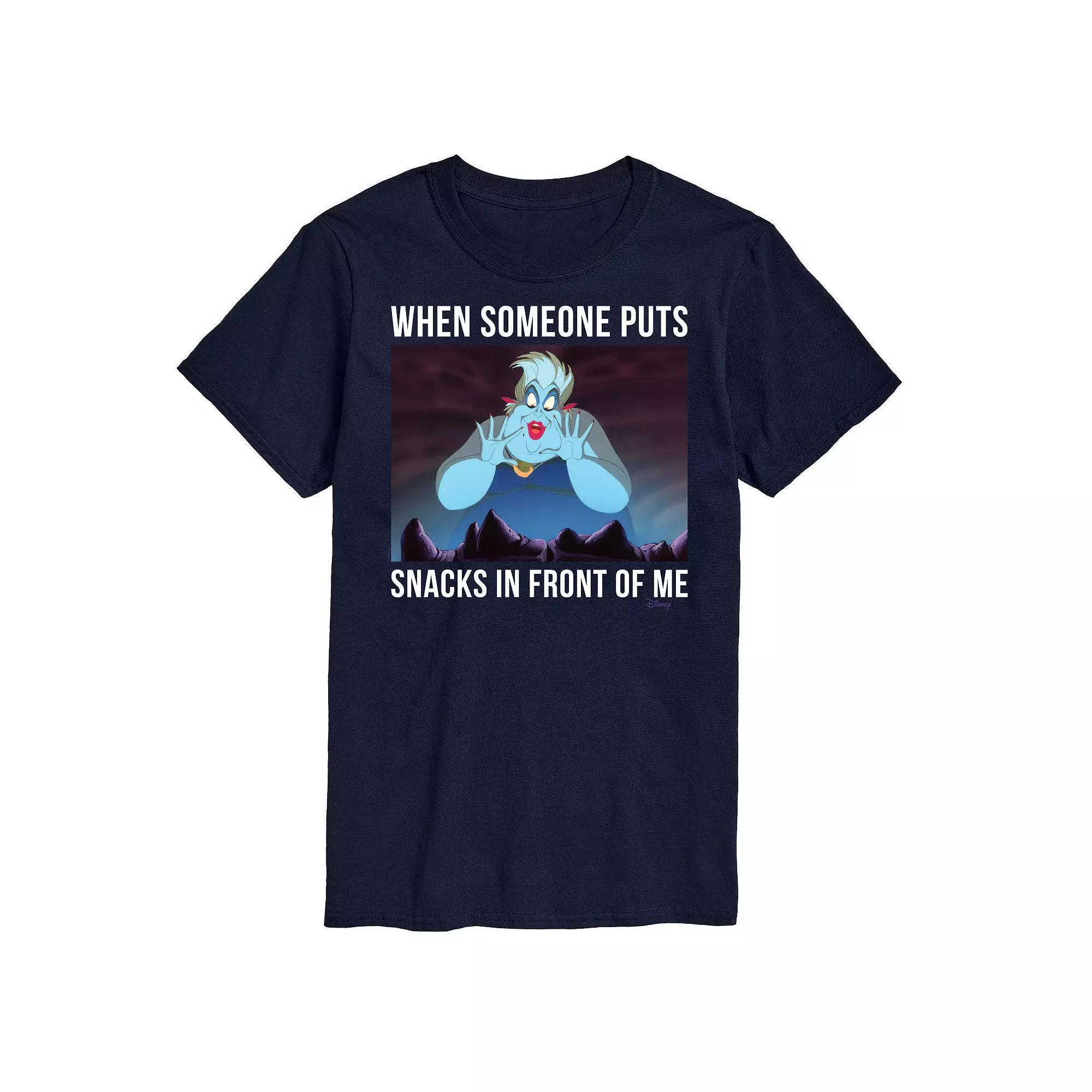 Disney Princess Big & Tall Belle Roses Graphic Tee, Mens Blue Product Image