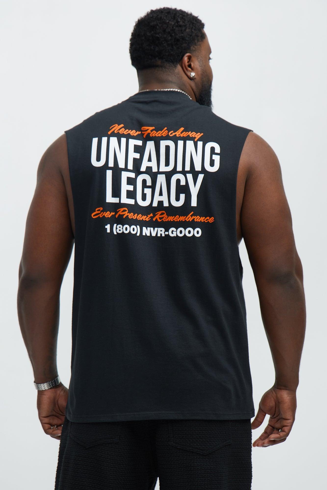 Never Fade Muscle Tee - Black Product Image