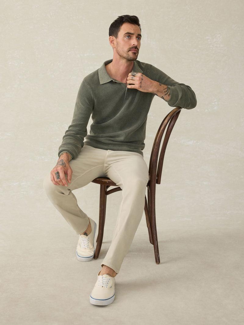 Sunwashed Sweater Polo - Pine Ridge Product Image