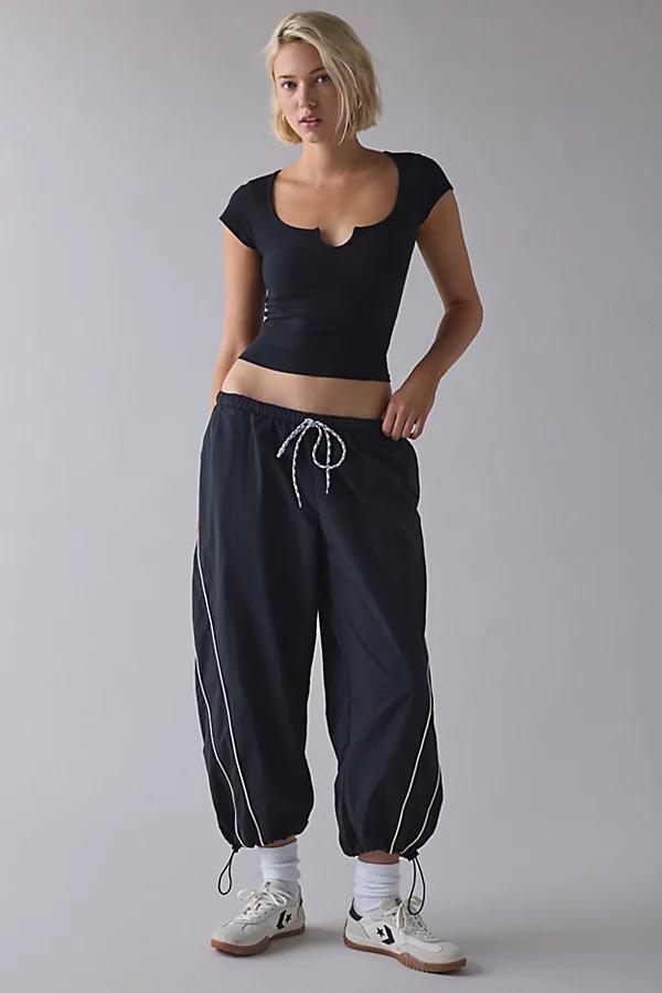 Out From Under Notch-Front Cotton Compression Baby Tee Womens at Urban Outfitters Product Image