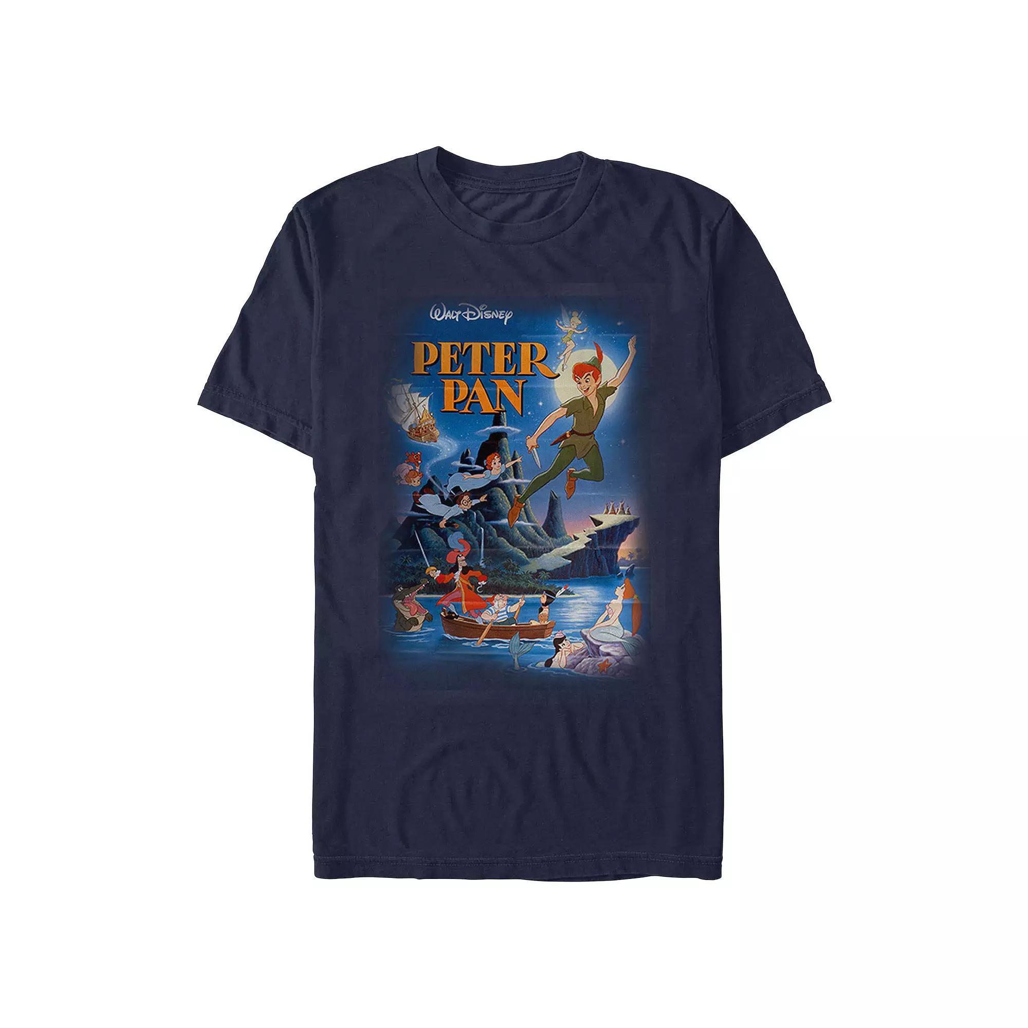 Disney's Peter Pan Classic Poster Men's Graphic Tee, Size: Large, Blue Product Image
