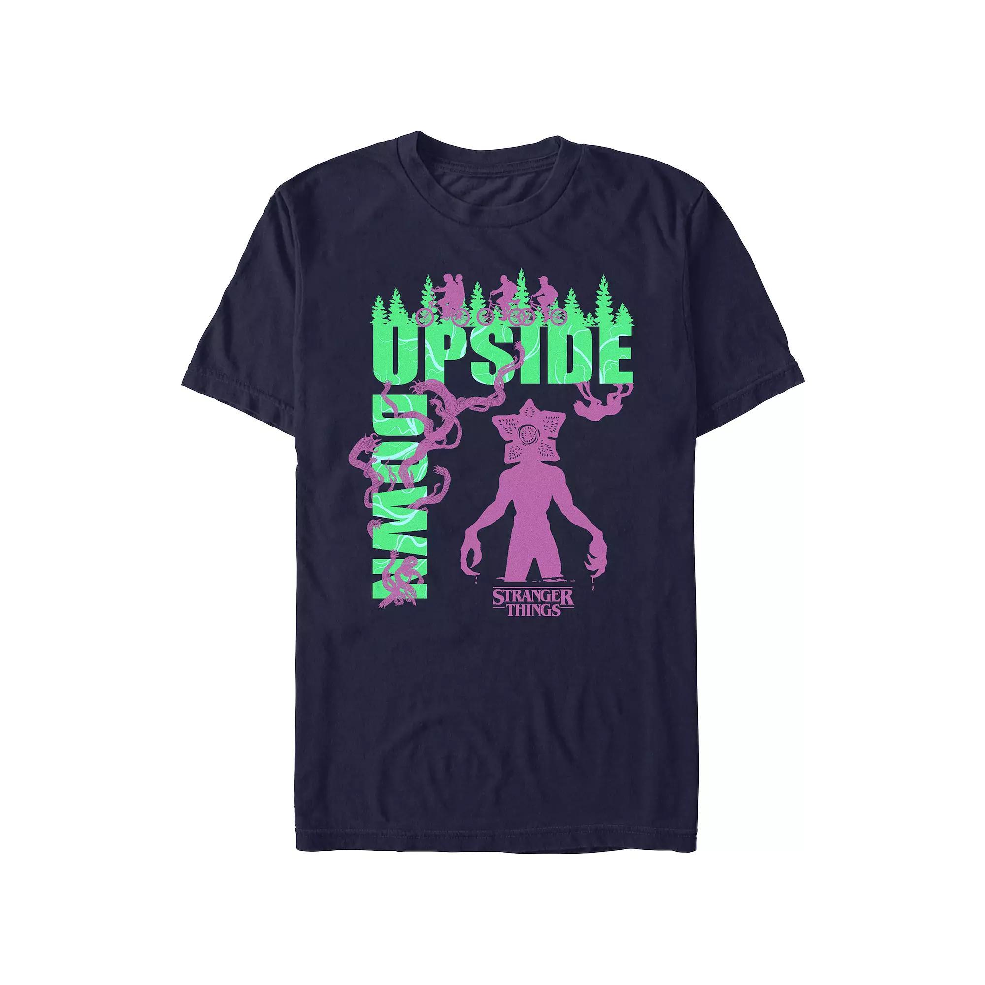Juniors' Stranger Things Upside Down Demogorgon Boyfriend Graphic Tee, Women's, Size: XS, Blue Product Image