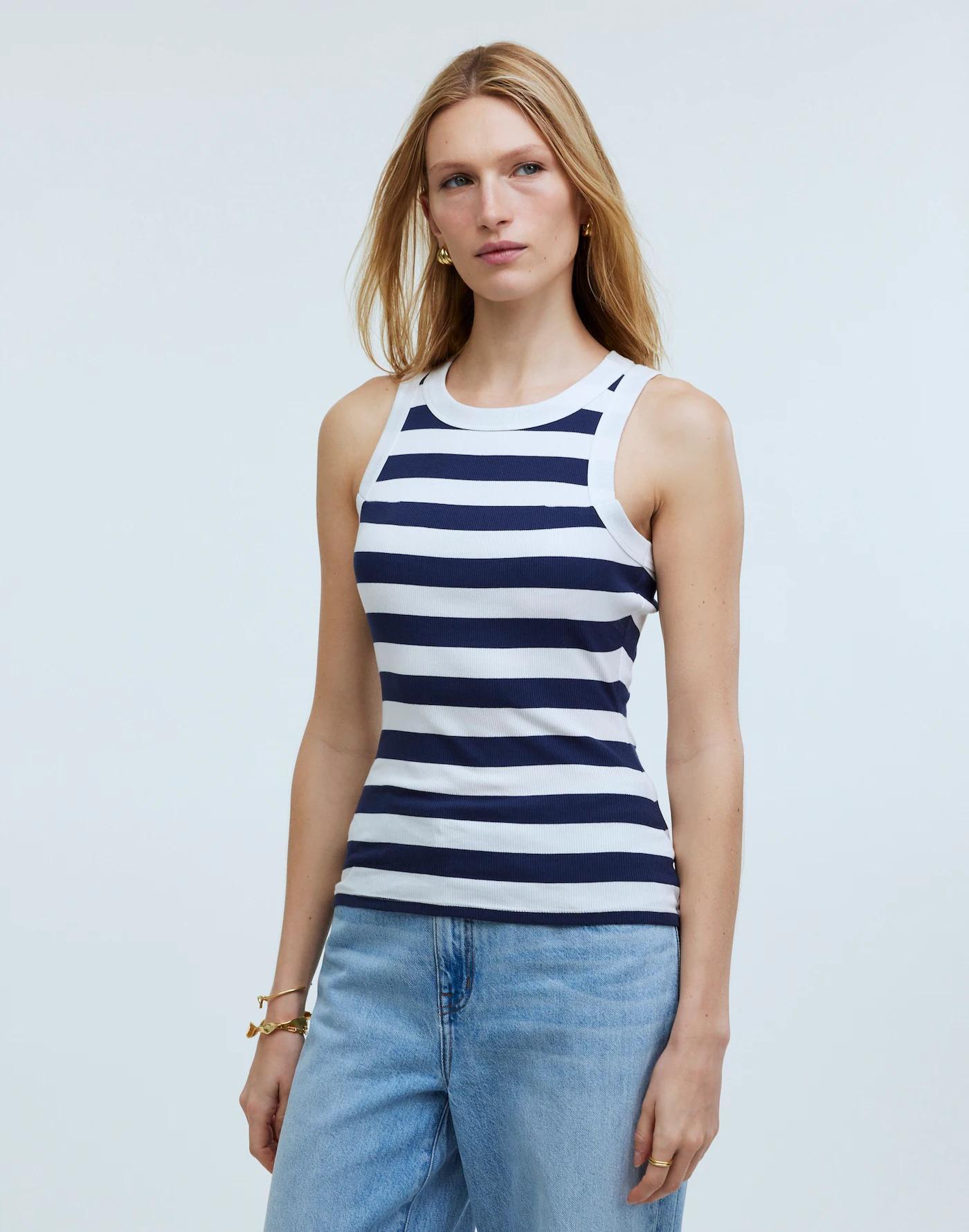 Supima® Rib Cutaway Tank Product Image