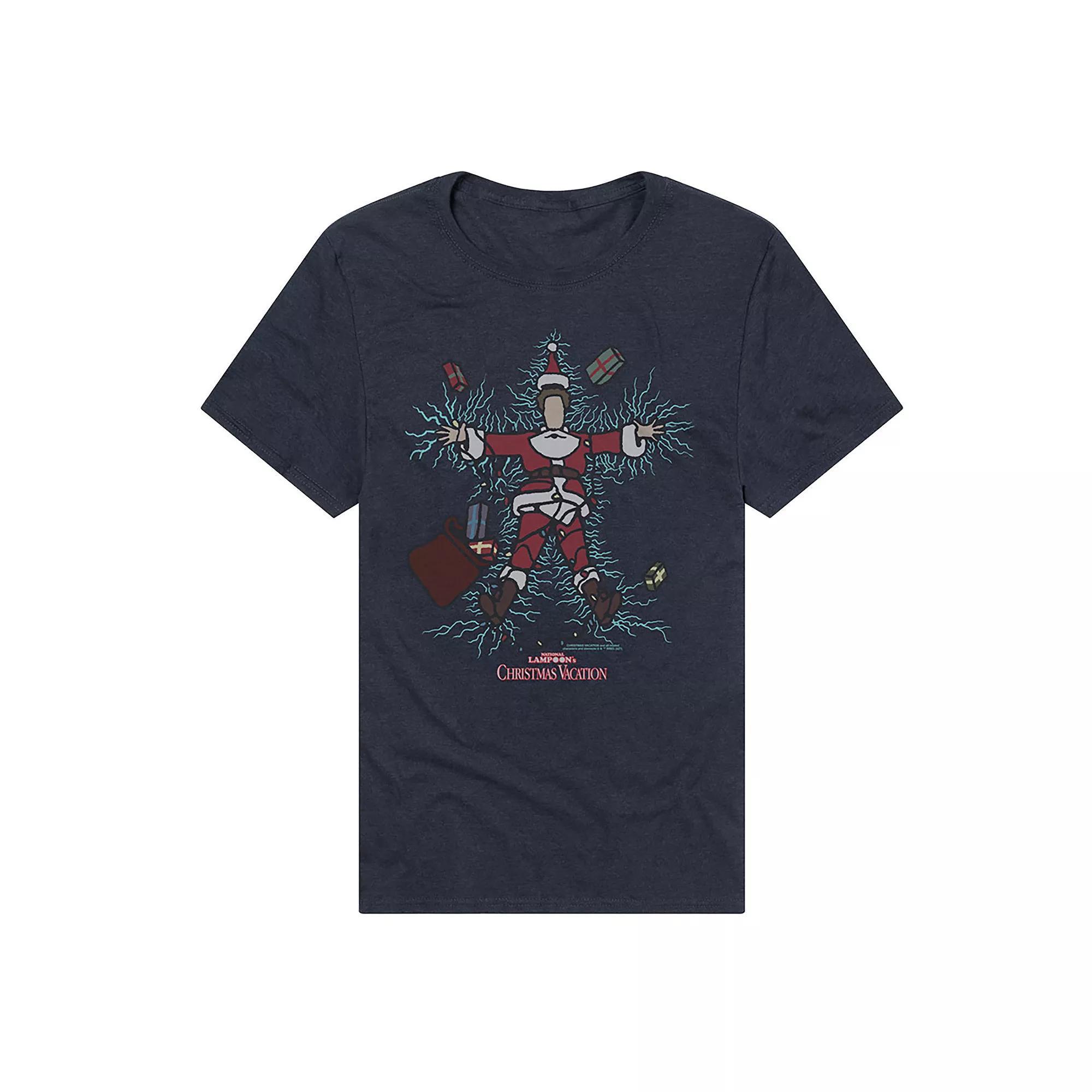 Men's National Lampoon's Christmas Vacation X-Mas Lights Graphic Tee, Size: Medium, Blue Product Image