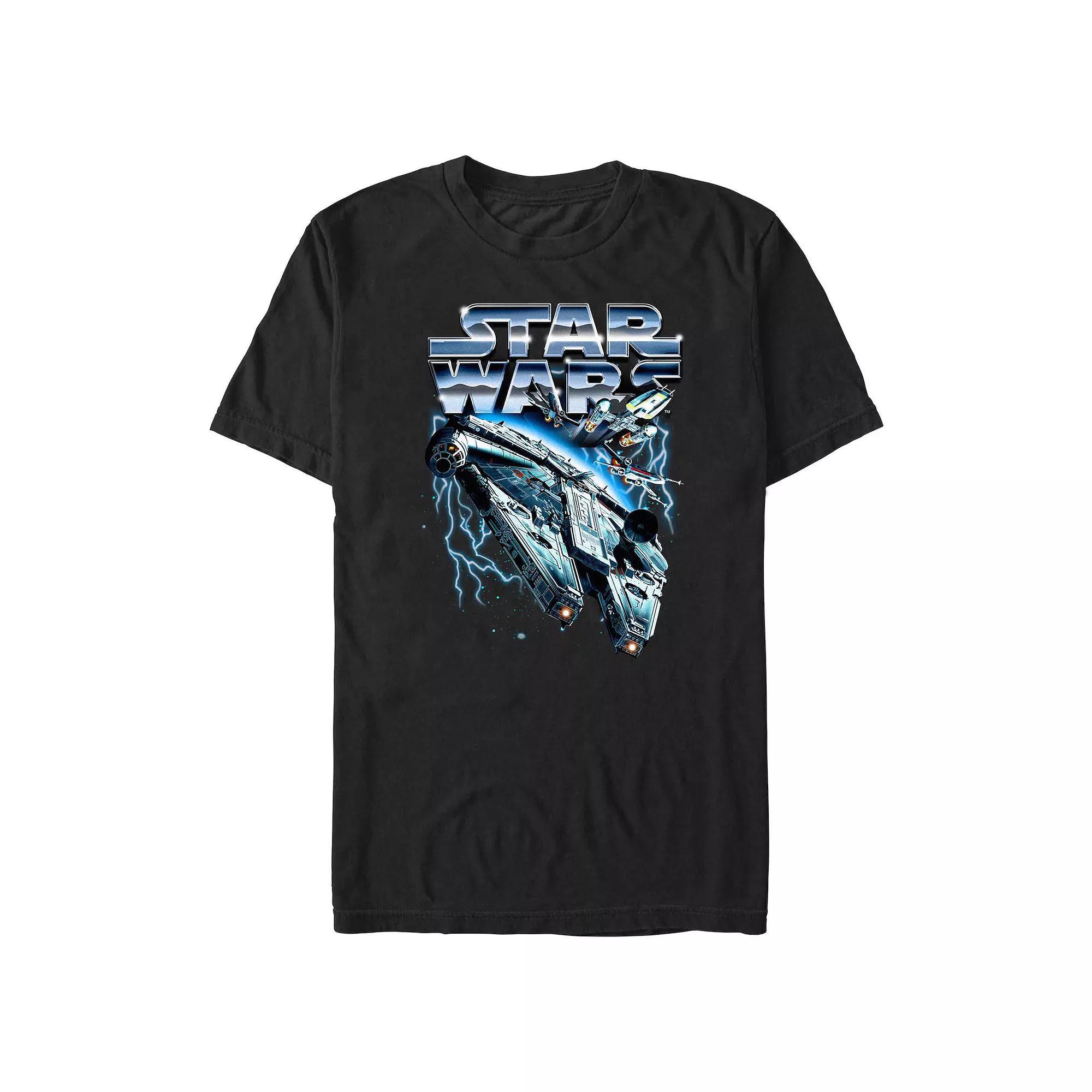 Big & Tall Star Wars Spaceships Graphic Tee, Men's, Size: 3XL, Black Product Image