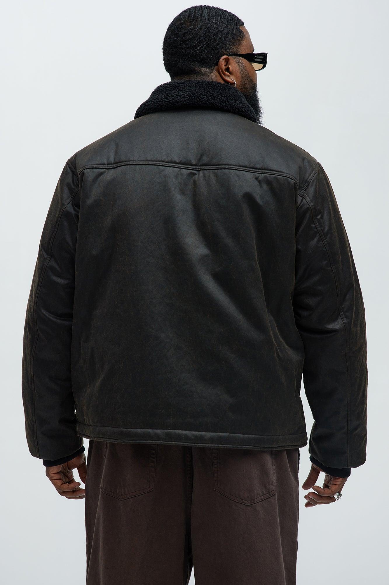 Denali Waxed Sherpa Jacket - Brown Product Image
