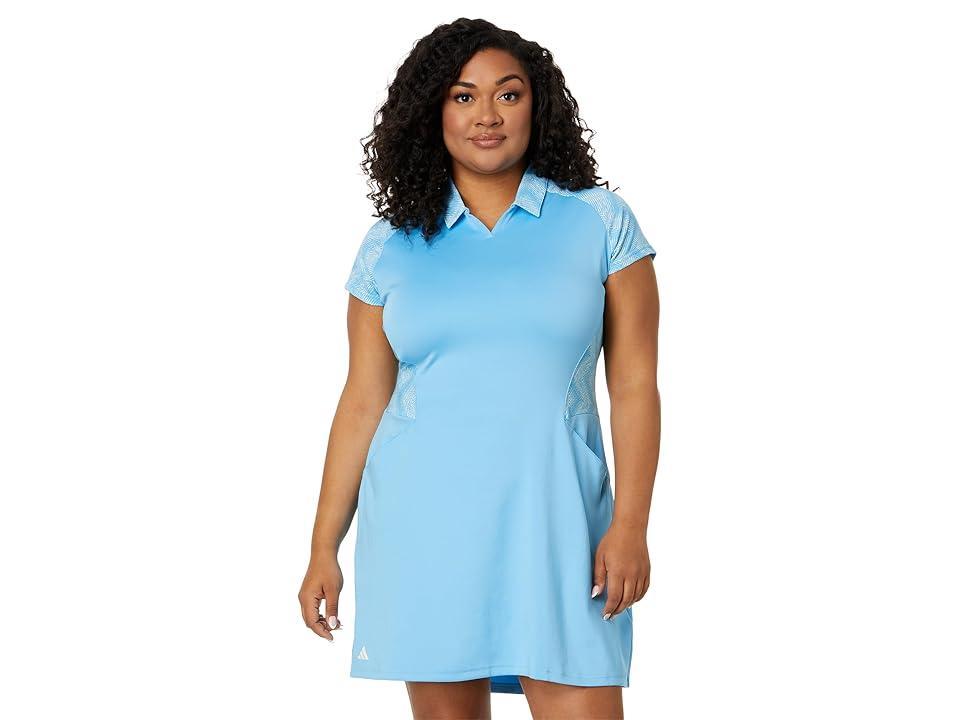 adidas Golf Ultimate365 Short Sleeve Golf Dress (Semi Blast ) Women's Active Sets Product Image
