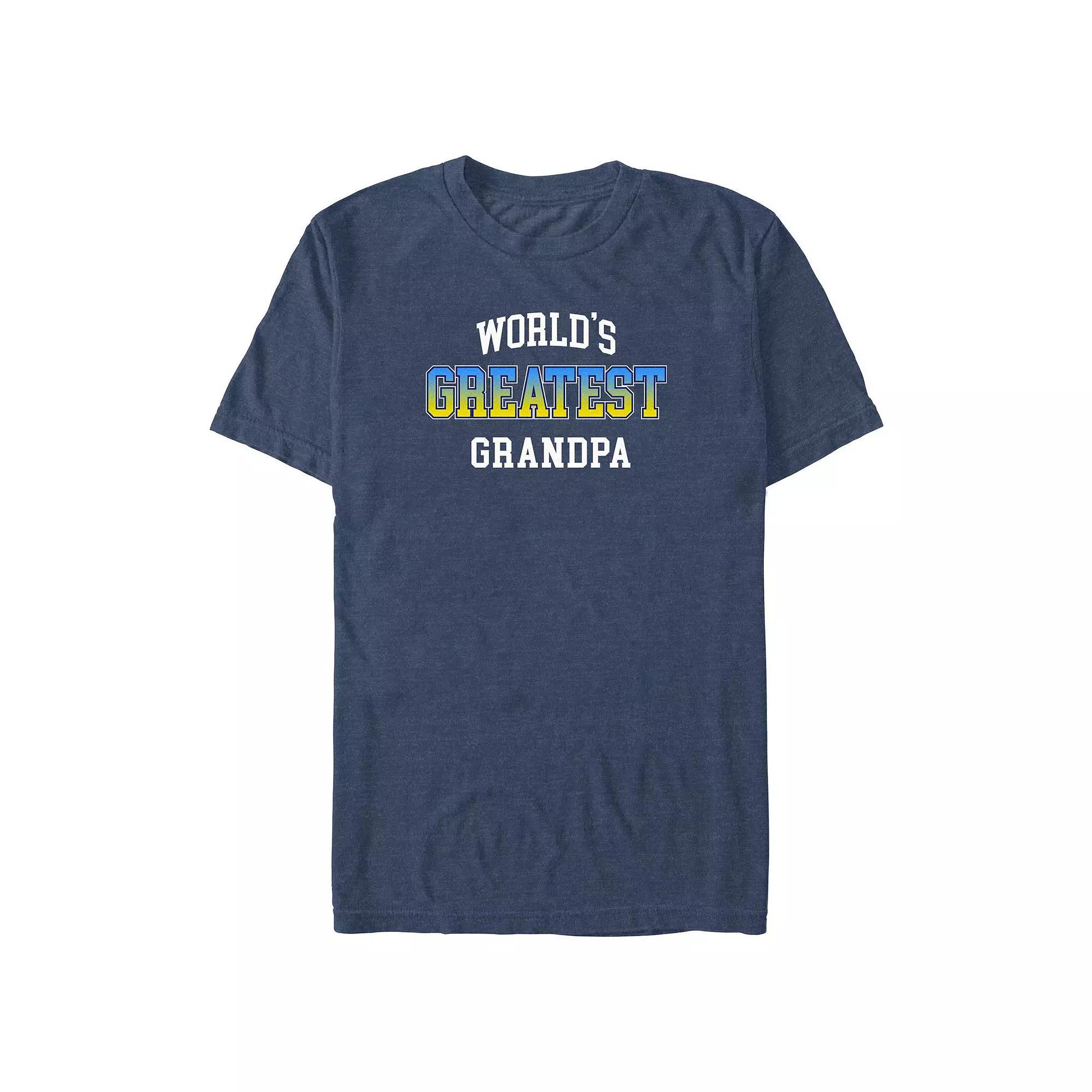 Big & Tall Get Elevated MountainView Stamp Graphic Tee, Men's, Size: 4XL Tall, Navy Grey Product Image