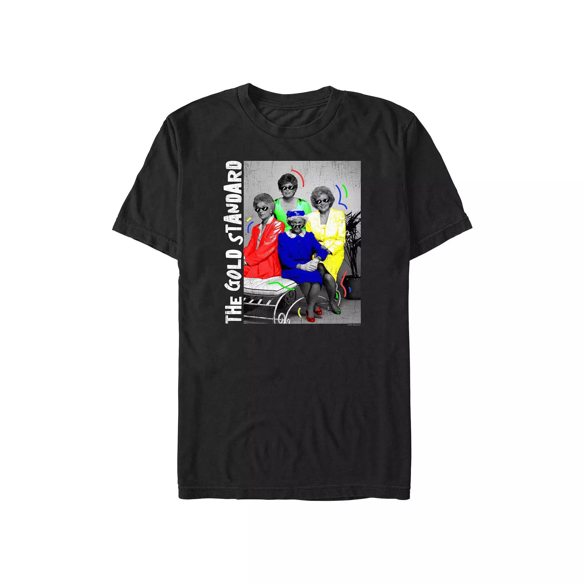 Men's Golden Girls Gold Standard Graphic Tee, Size: Medium, Black Product Image