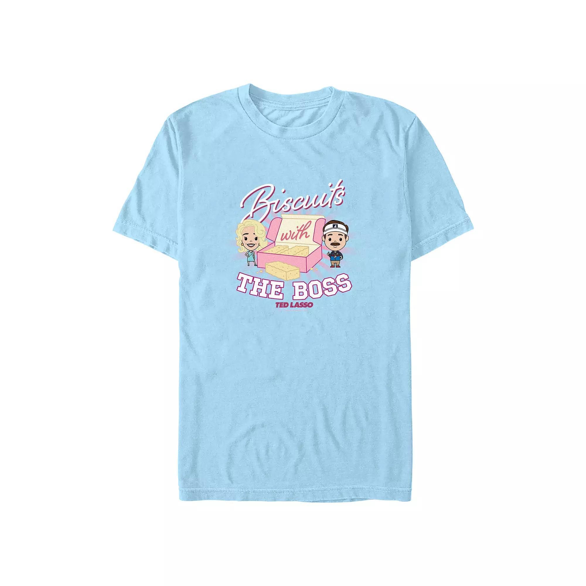 Men's Ted Lasso Pastry With Lasso Graphic Tee, Size: Large, Light Blue Product Image