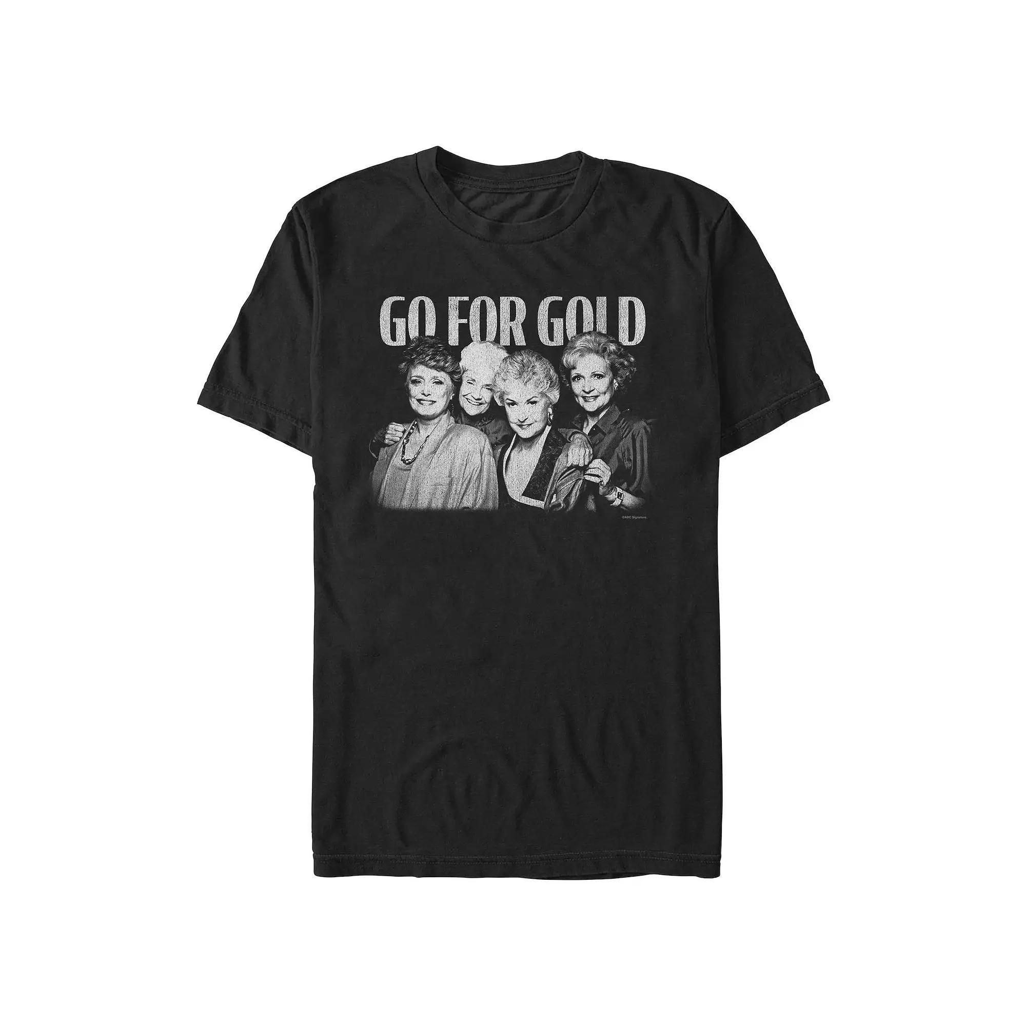Mens Golden Girls Go For Gold Graphic Tee Product Image