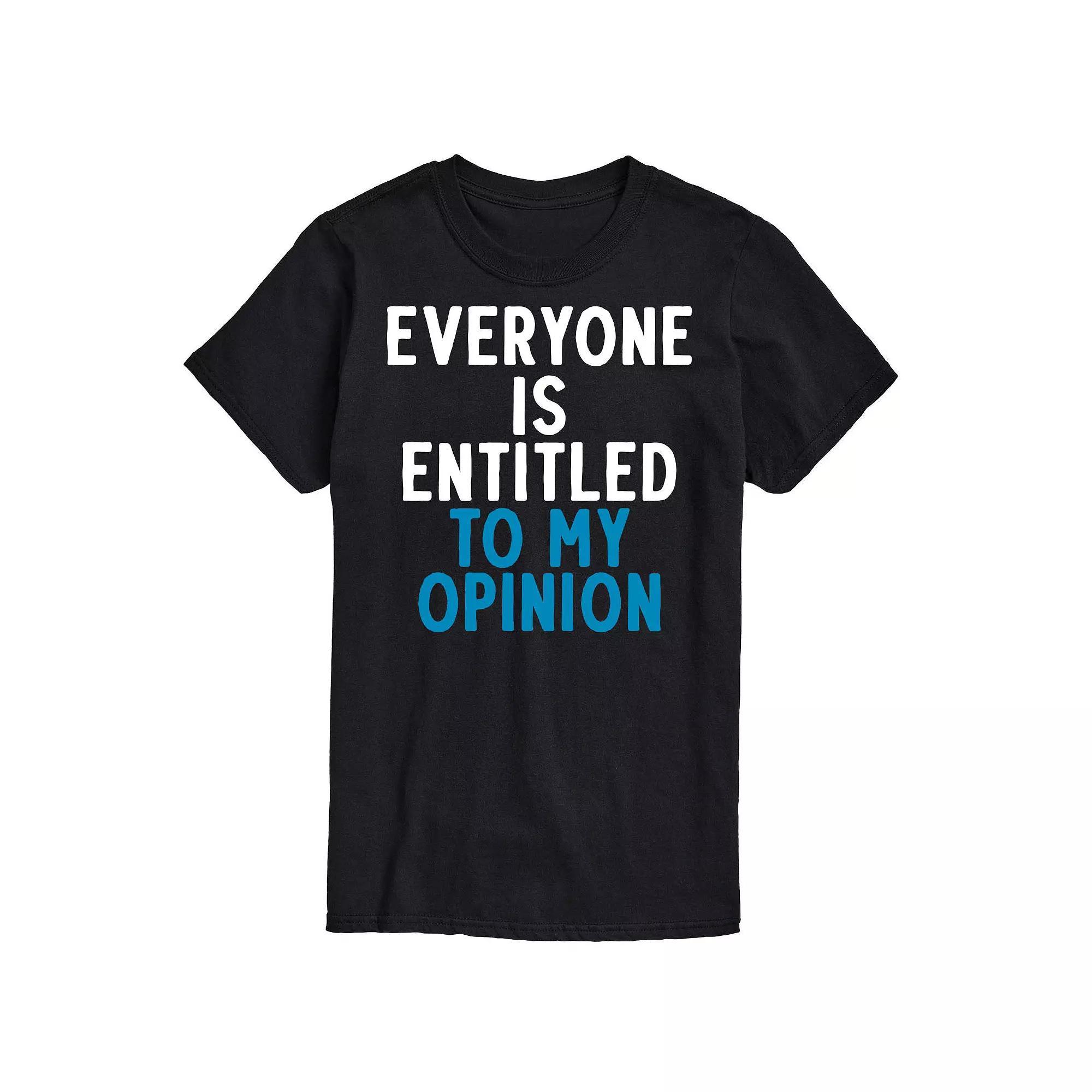 Mens Entitled To My Opinon Tee Product Image