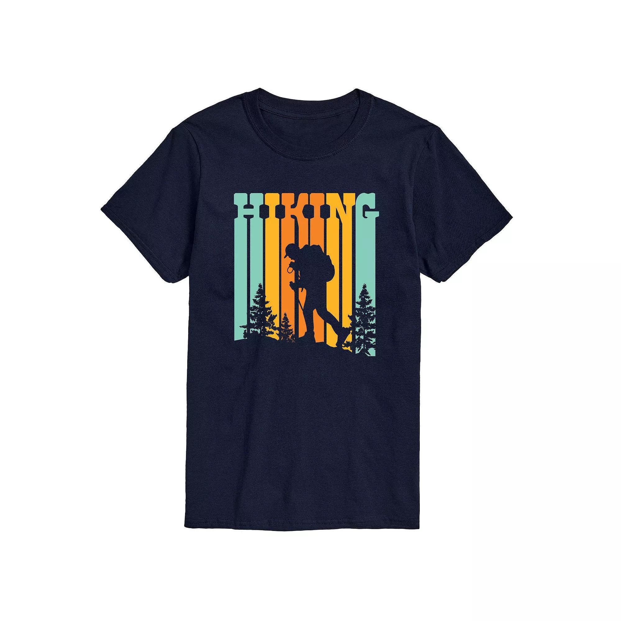 Men's Hiking Tee, Size: Medium, Blue Product Image