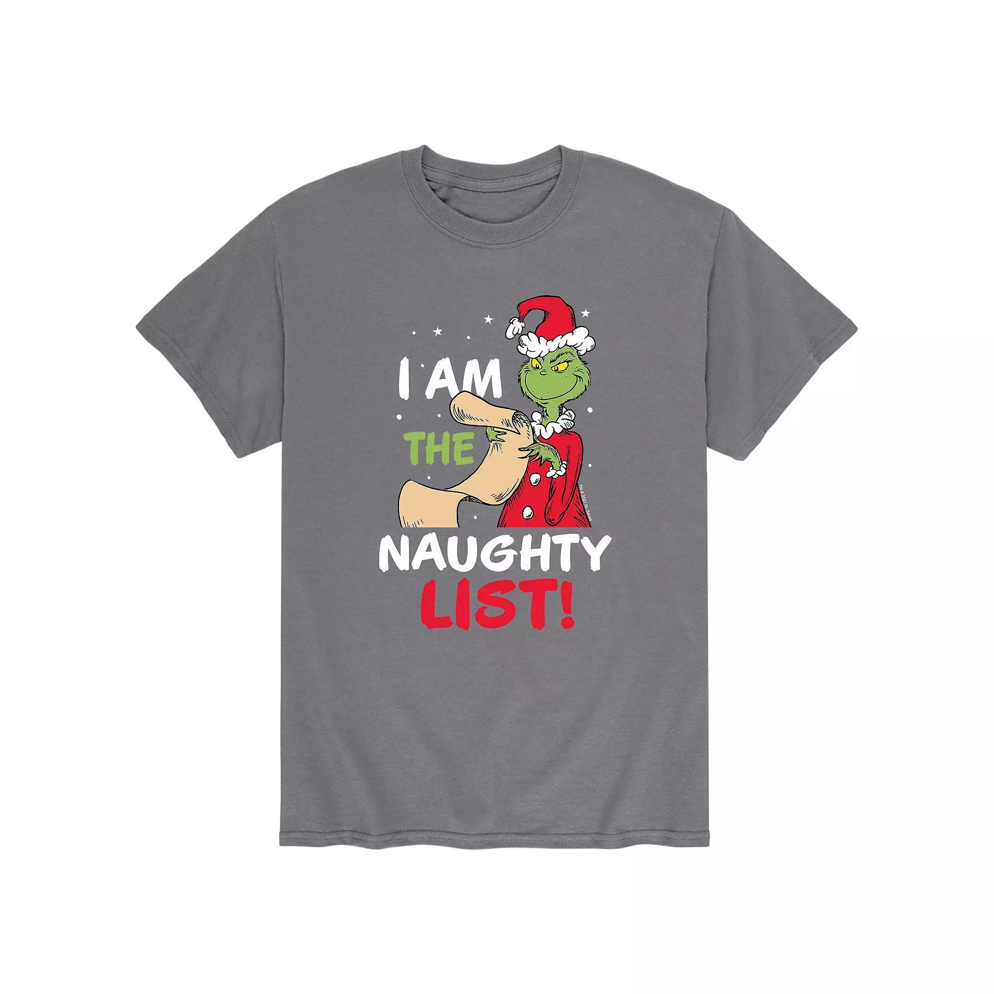 Big & Tall I Am The The Naughty List Tee, Men's, Size: 4XB, Black Product Image