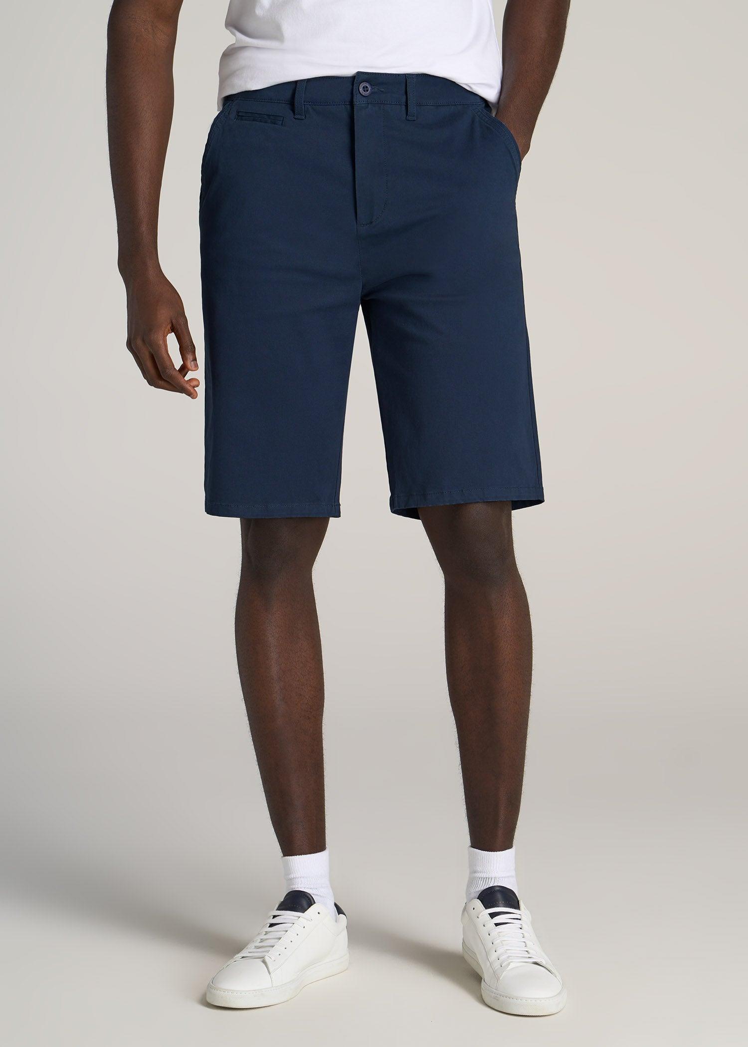 Chino Shorts for Tall Men in Fatigue Green Product Image