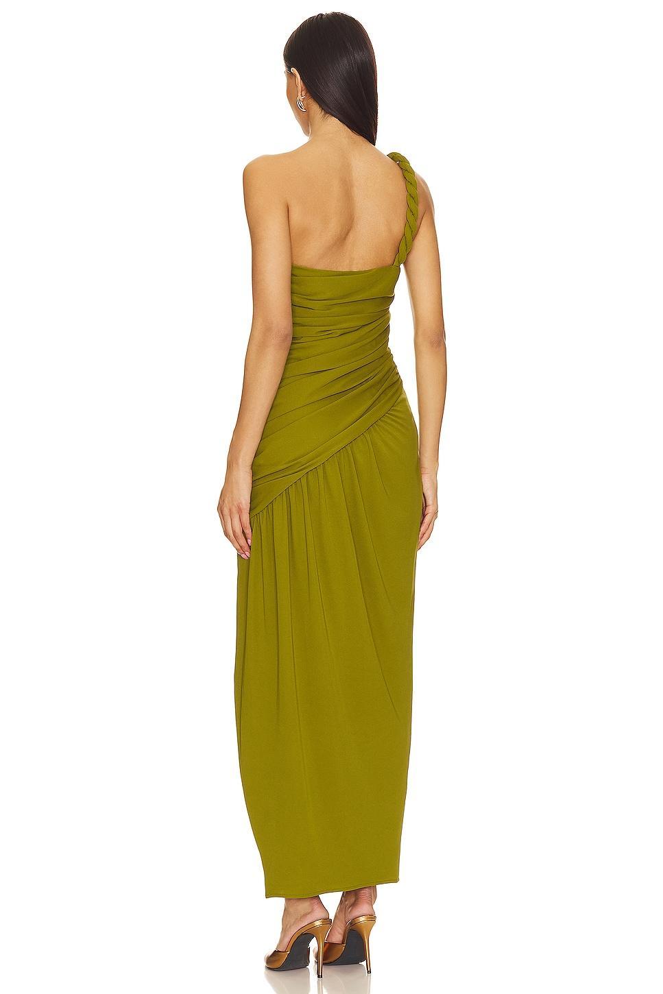 Nala Draped Asym Midi Dress NICHOLAS Product Image