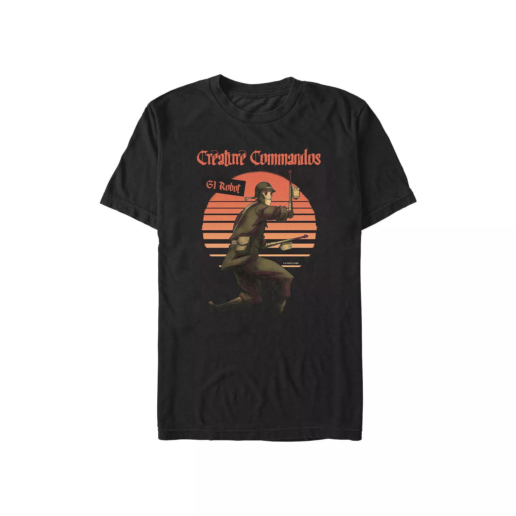 Men's Creature Commandos Presenting G.I. Robot Graphic Tee, Size: XL, Black Product Image