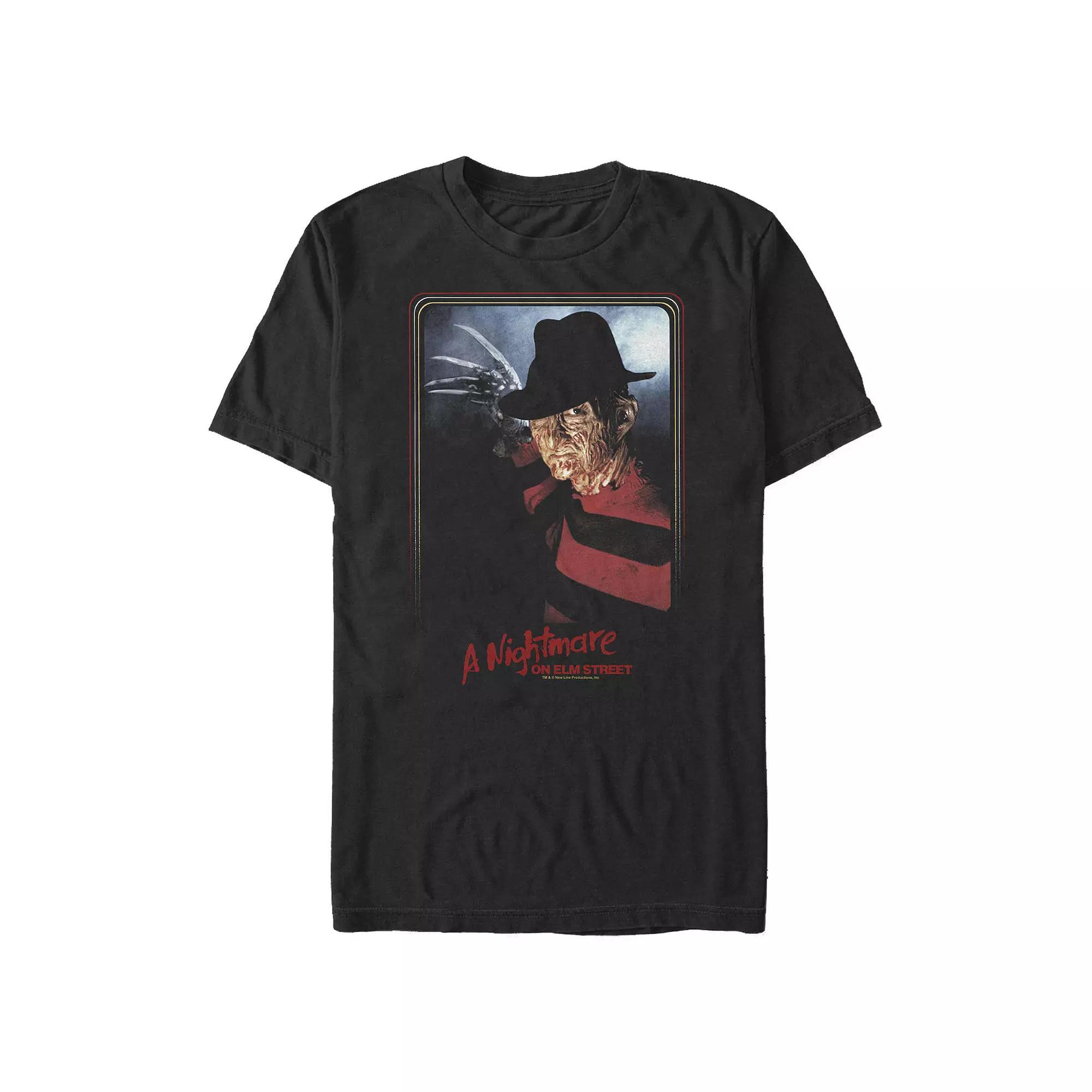 Men's A Nightmare On Elm Street Freddy Krueger Portrait Graphic Tee, Size: XXL, Black Product Image