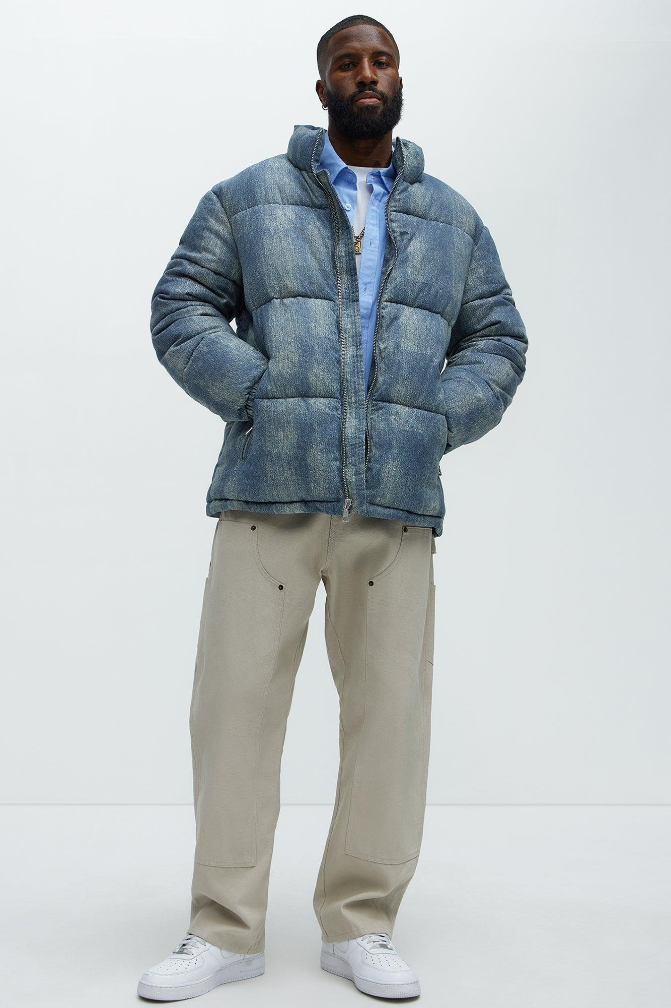 Inwood Printed Denim Puffer - Blue/combo Product Image