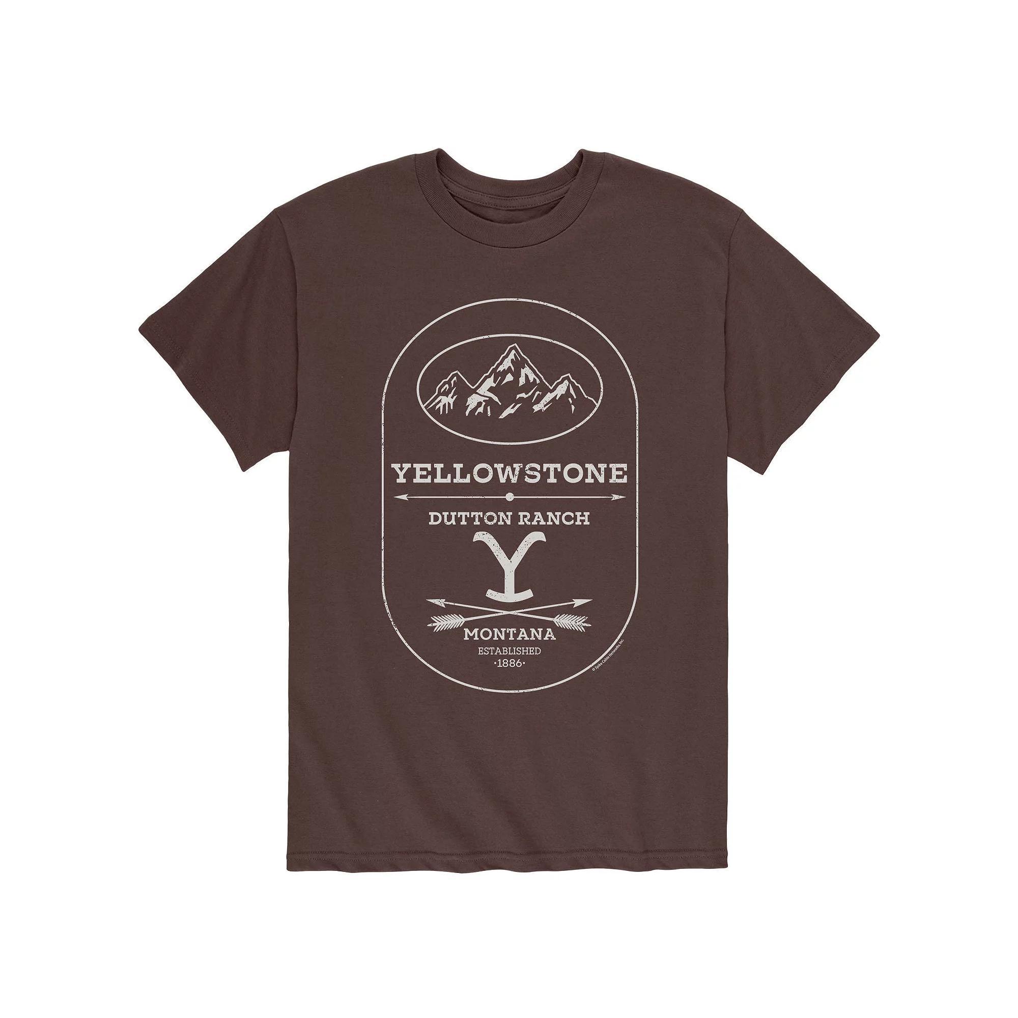 Mens Yellowstone Stone Dutton Tee Product Image