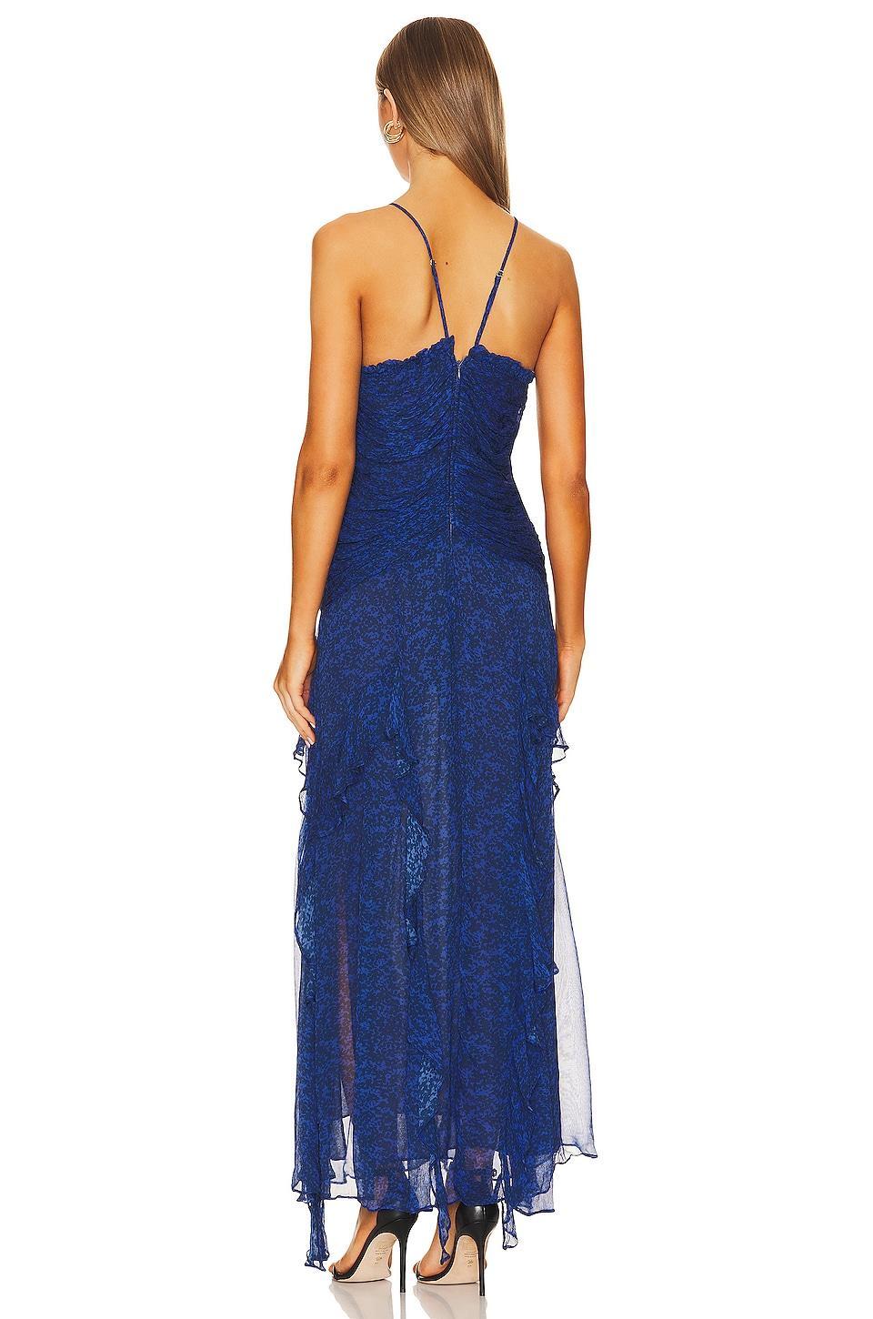 Saldanha Ruched Frill Maxi Dress Shona Joy Product Image