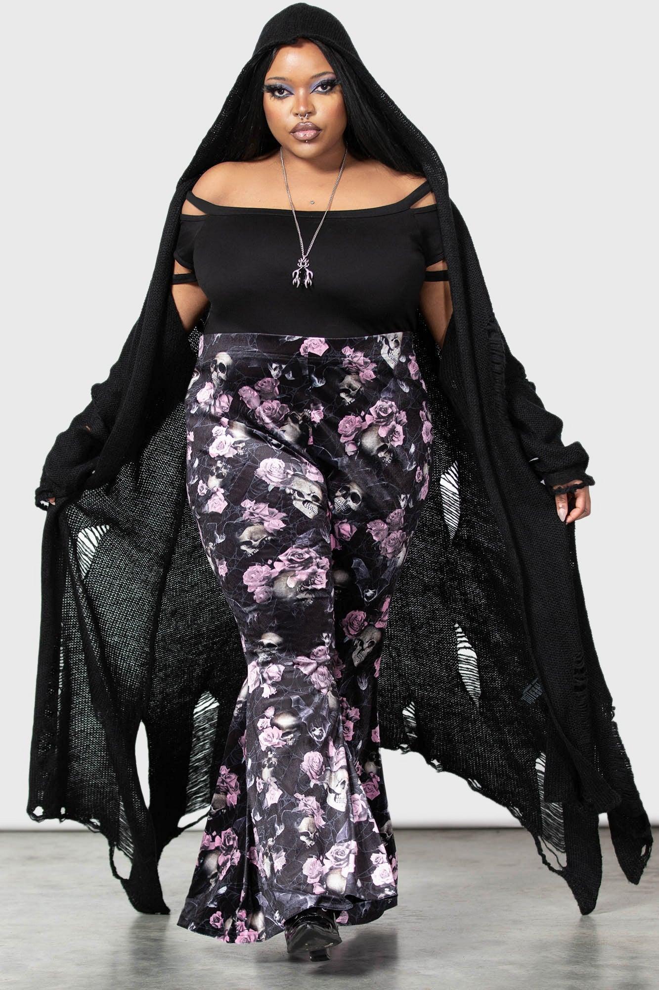 Moondance Bell Bottoms [BLACK/PINK] [PLUS] - Resurrect Female Product Image