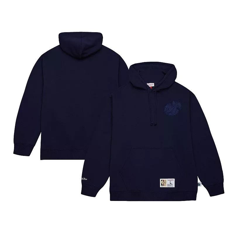 Men's Mitchell & Ness Navy Dallas Mavericks Hardwood Classics Tonal Pullover Hoodie, Size: 2XL, Blue Product Image