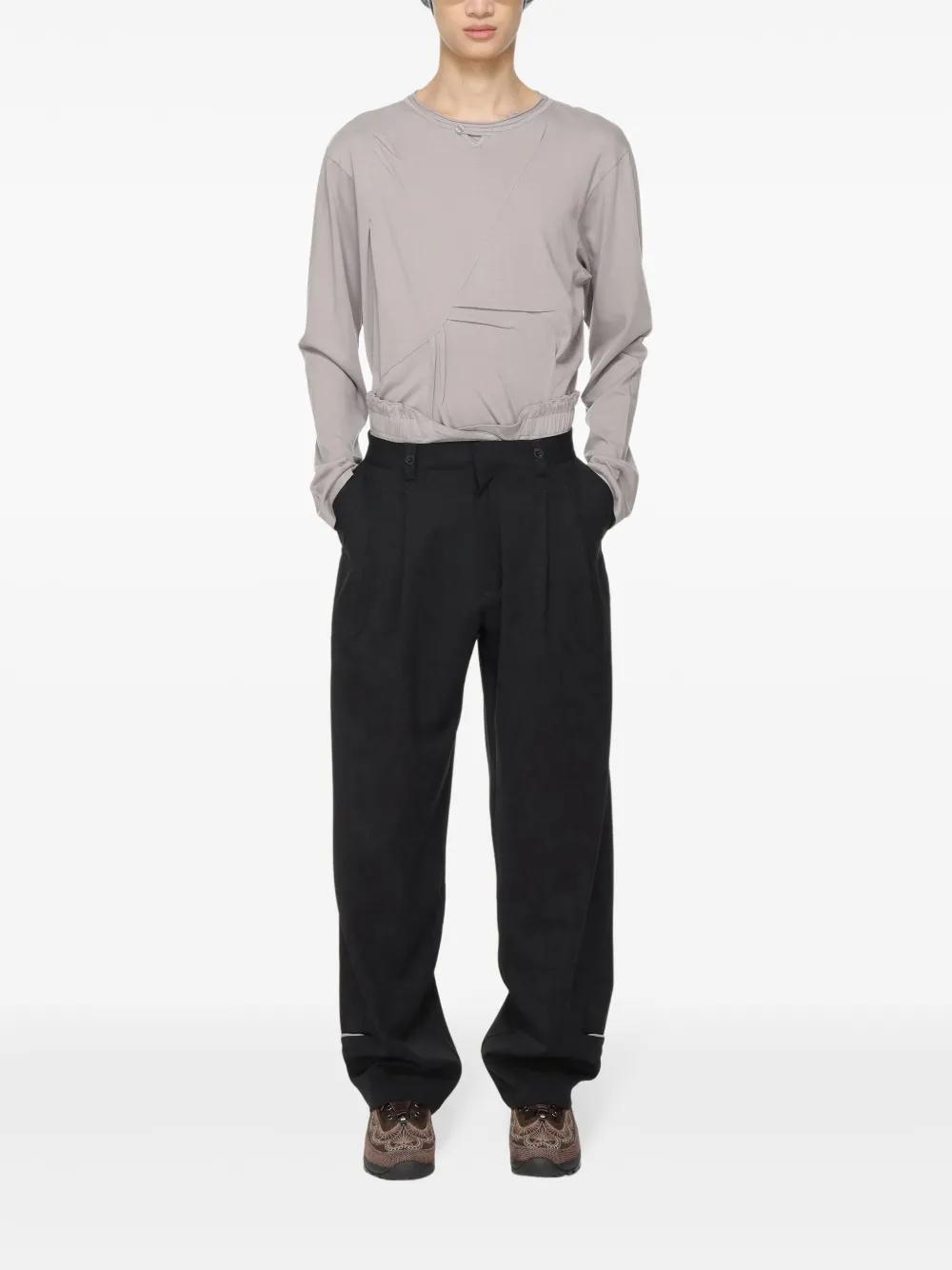 KIKO KOSTADINOV Purple Ohne K-dart Henley T-shirt In Grey Product Image