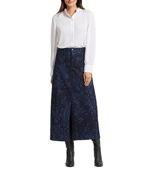 NYDJ High Rise A-Line Long Slit Skirt Product Image