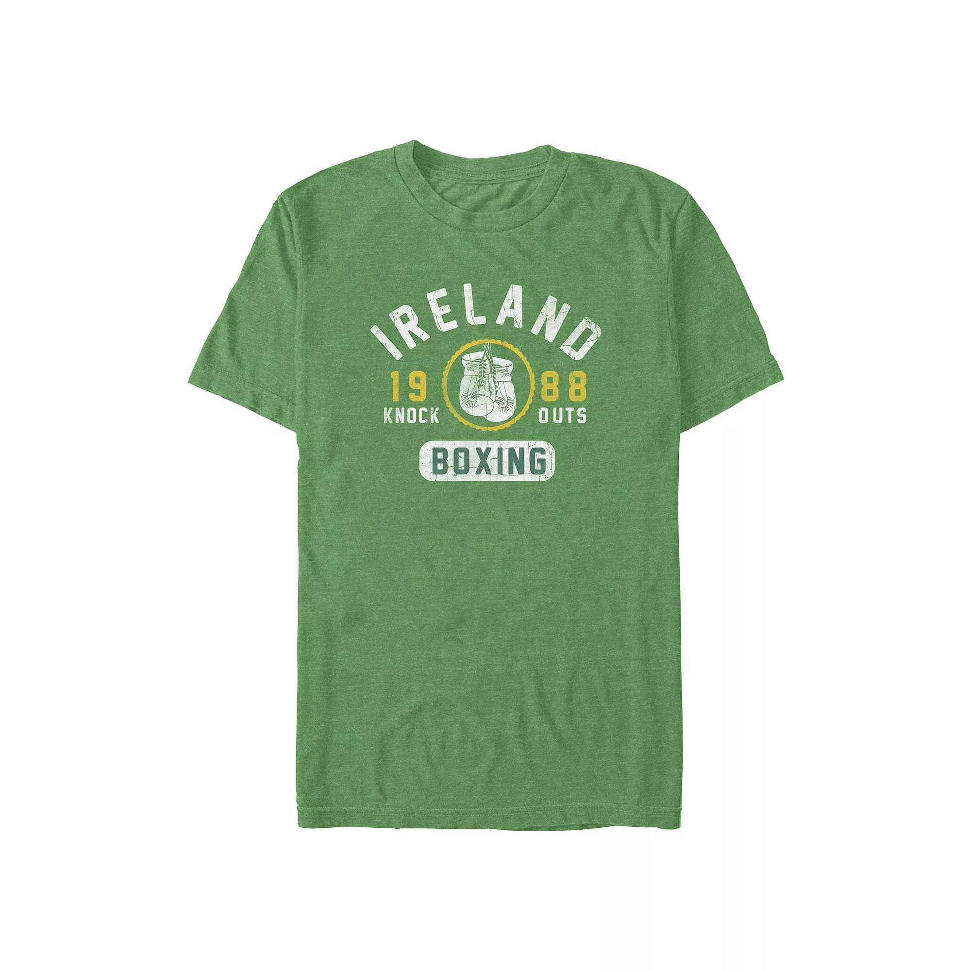 Big & Tall Ireland Boxing 1988 Graphic Tee, Men's, Size: XXL Tall, Kelly Grey Product Image