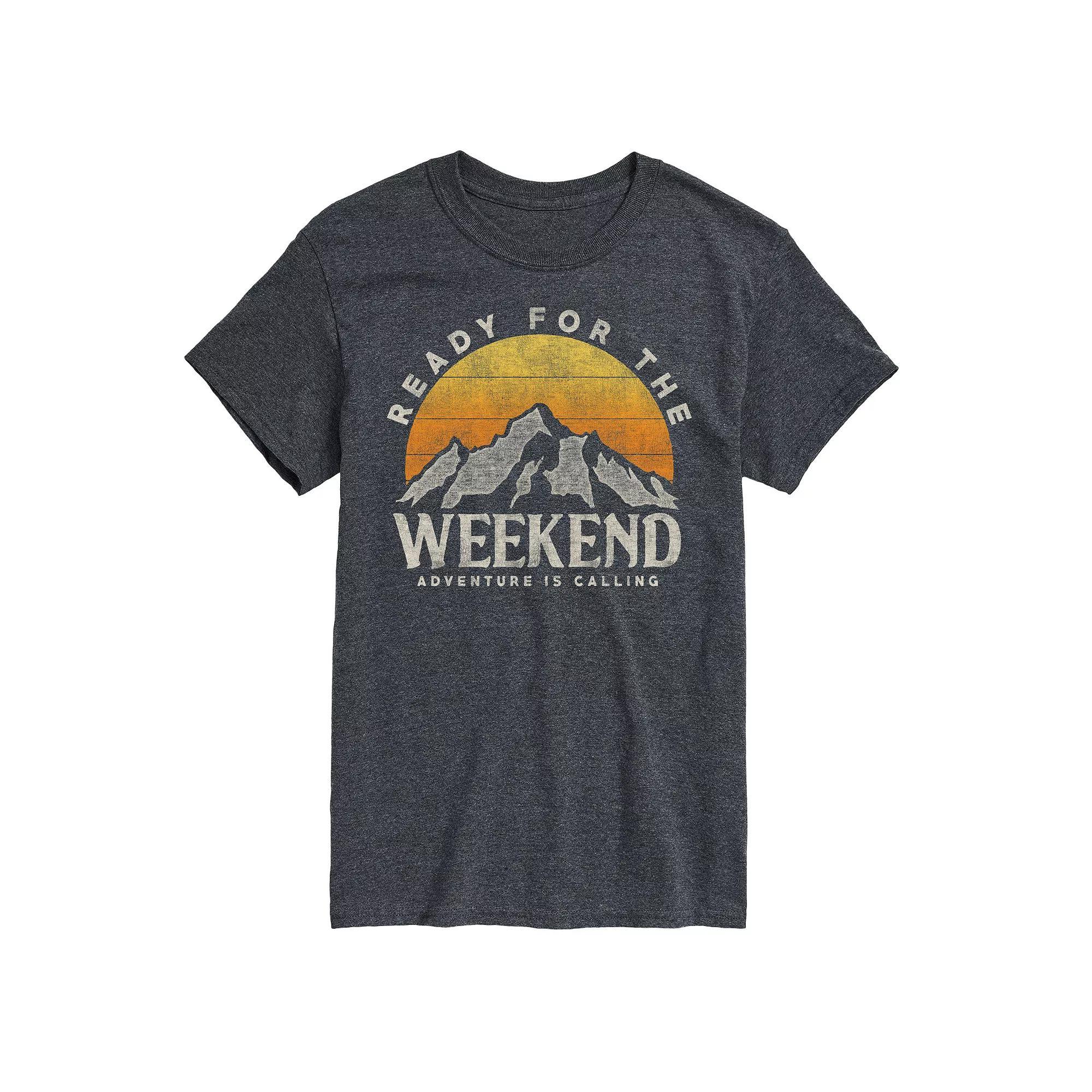 Big & Tall Ready for the Weekend Tee, Men's, Size: XL Tall, Gray Product Image