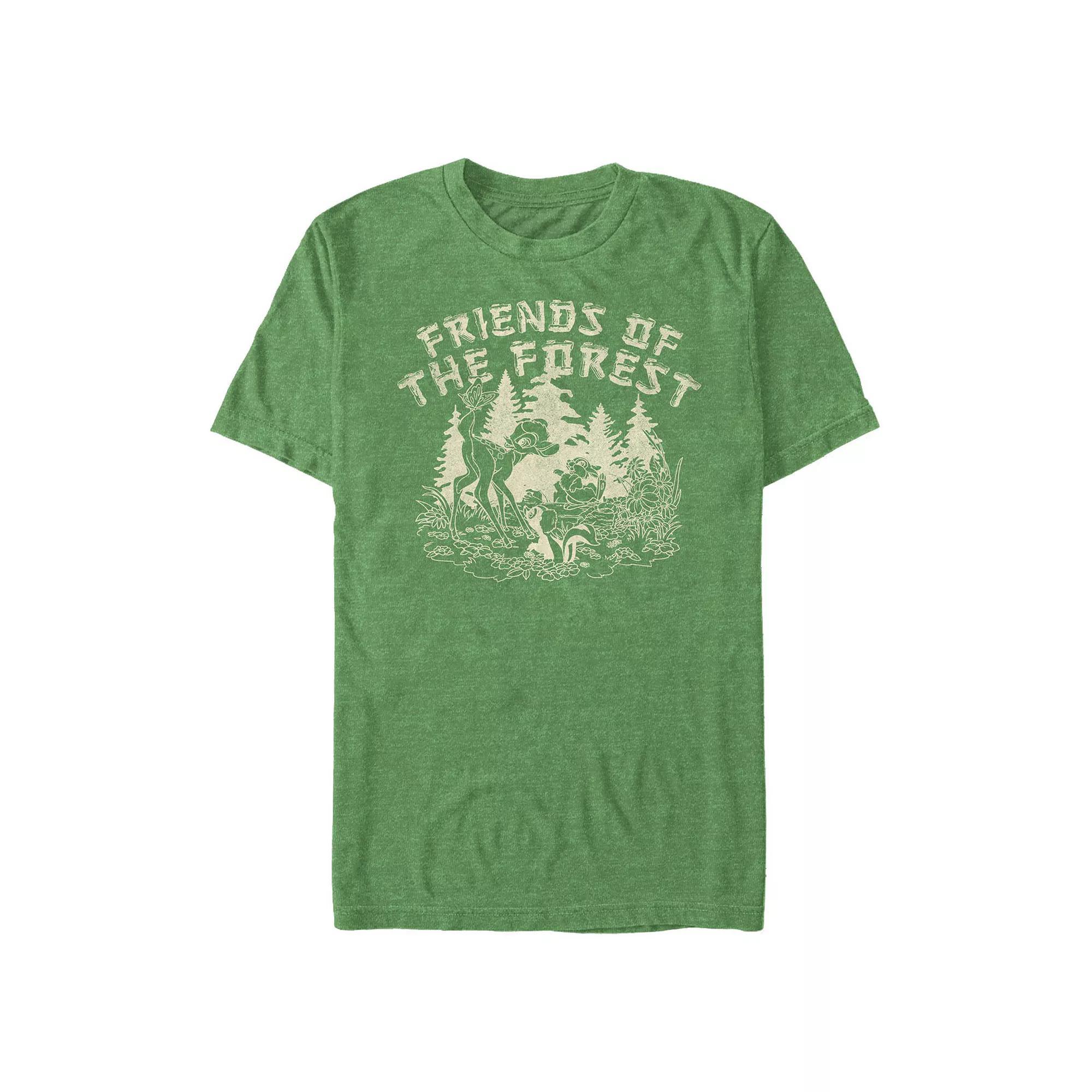 Big & Tall Friends Of The Forest Graphic Tee, Men's, Size: 5XL, Kelly Grey Product Image