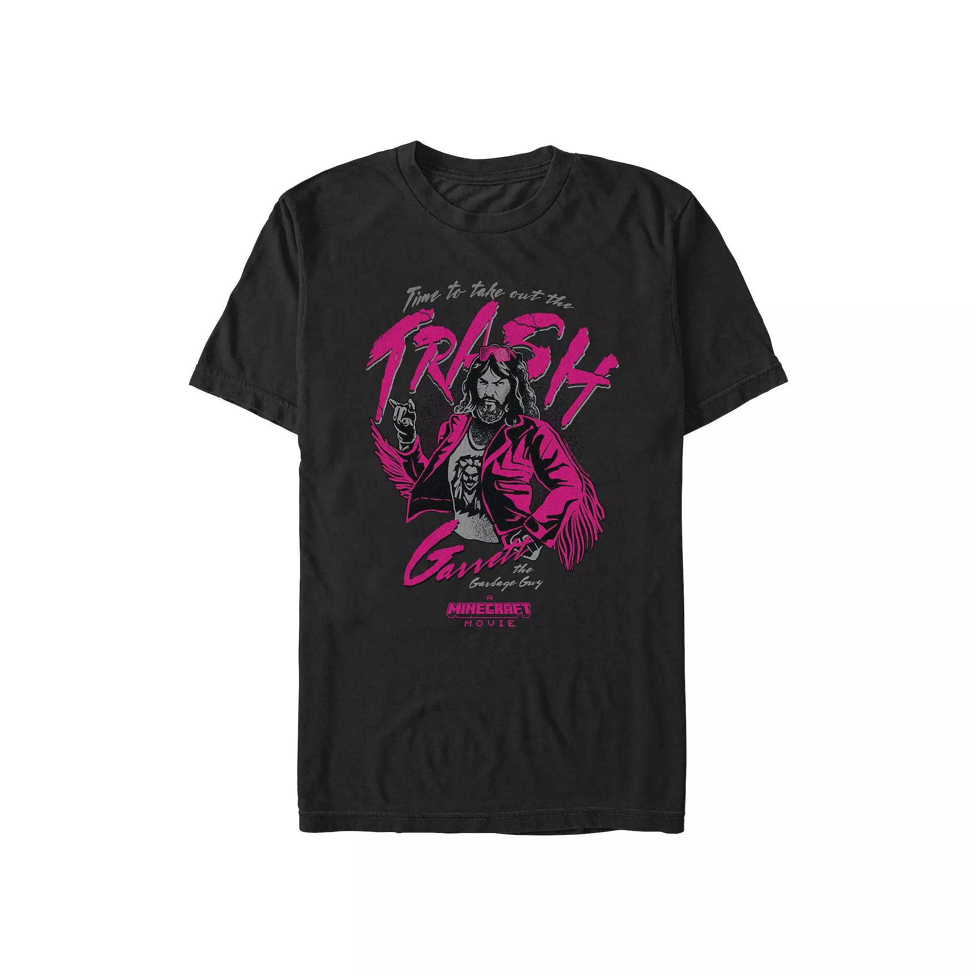 Big & Tall Minecraft Movie Take Out The Trash Graphic Tee, Men's, Size: XL Tall, Black Product Image