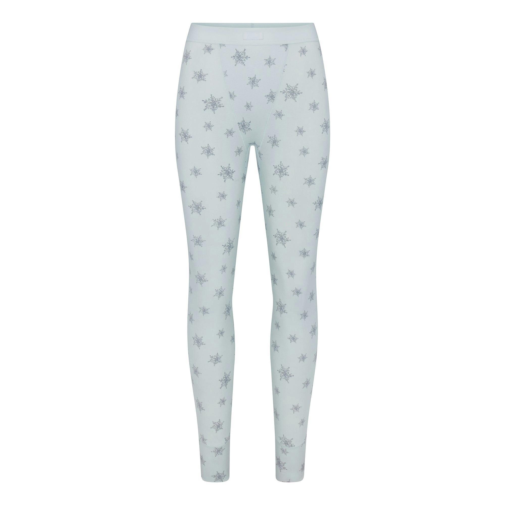 COTTON RIB TANK AND LEGGING SET | FROST SNOWFLAKE PRINT Product Image
