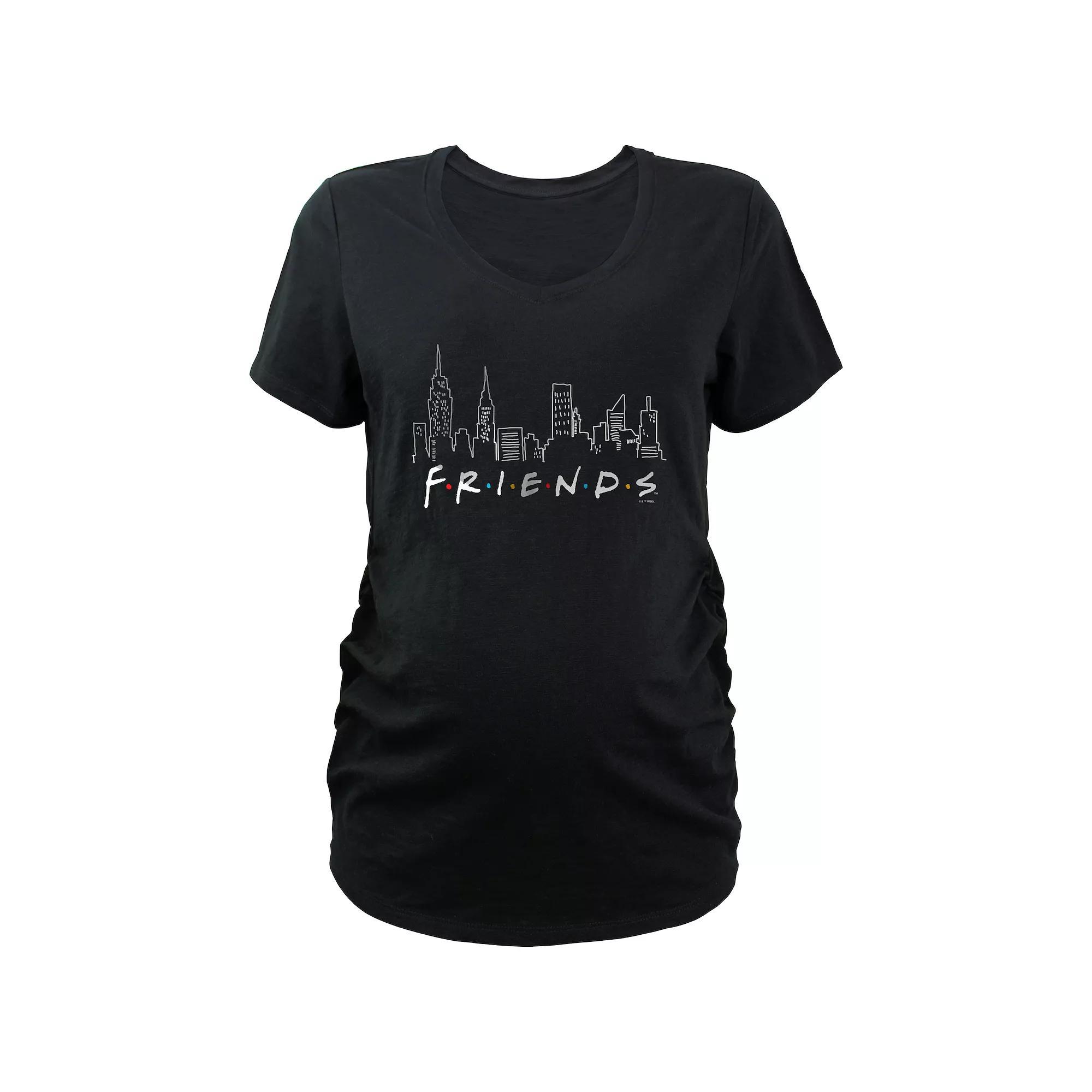 Maternity Book Lover V-Neck Graphic Tee, Women's, Size: XS-MAT, Black Product Image