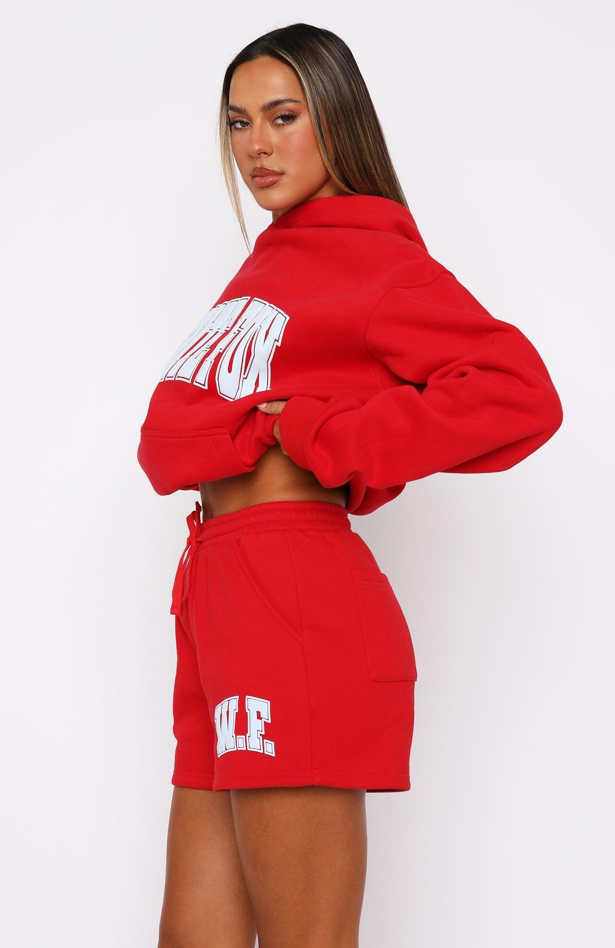 Decade Classics Varsity Lounge Shorts Red Product Image