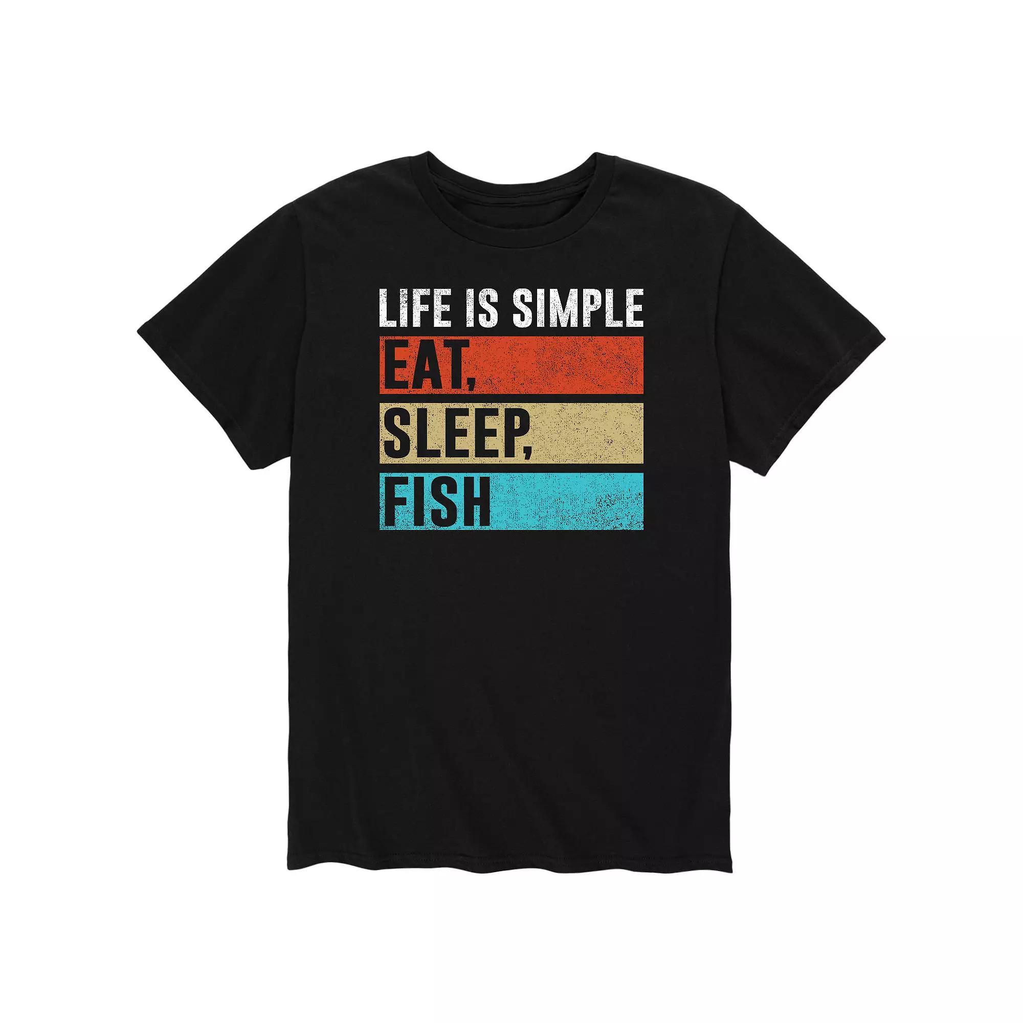 Men's Life Is Simple Tee, Size: Medium, Black Product Image
