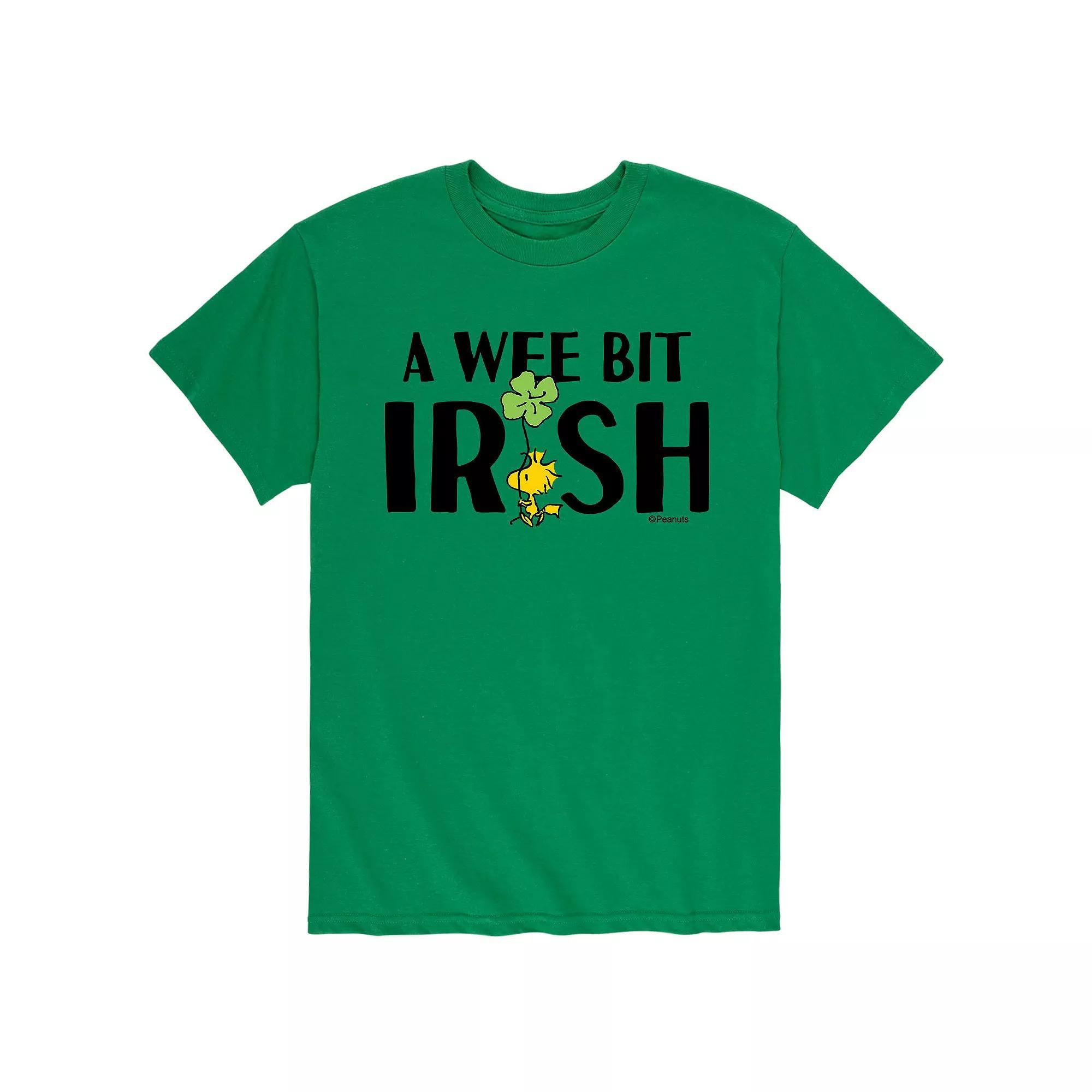 Men's Peanuts Woodstock St. Patrick's Day "A Wee Bit Irish" Tee, Size: XXL, Green Product Image