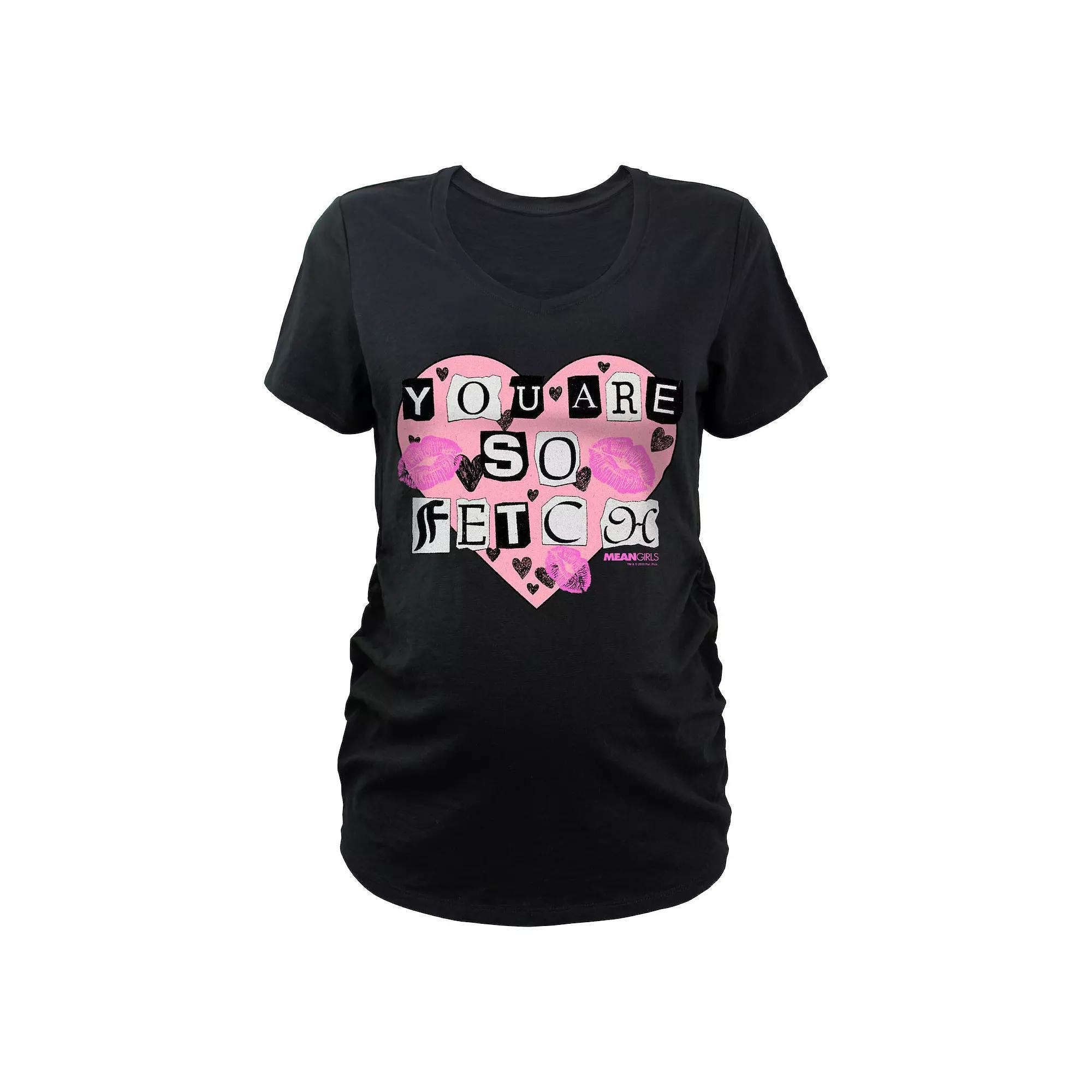 Maternity Mean Girls You Are So Fetch Graphic Tee, Women's, Size: XL-Mat, Black Product Image